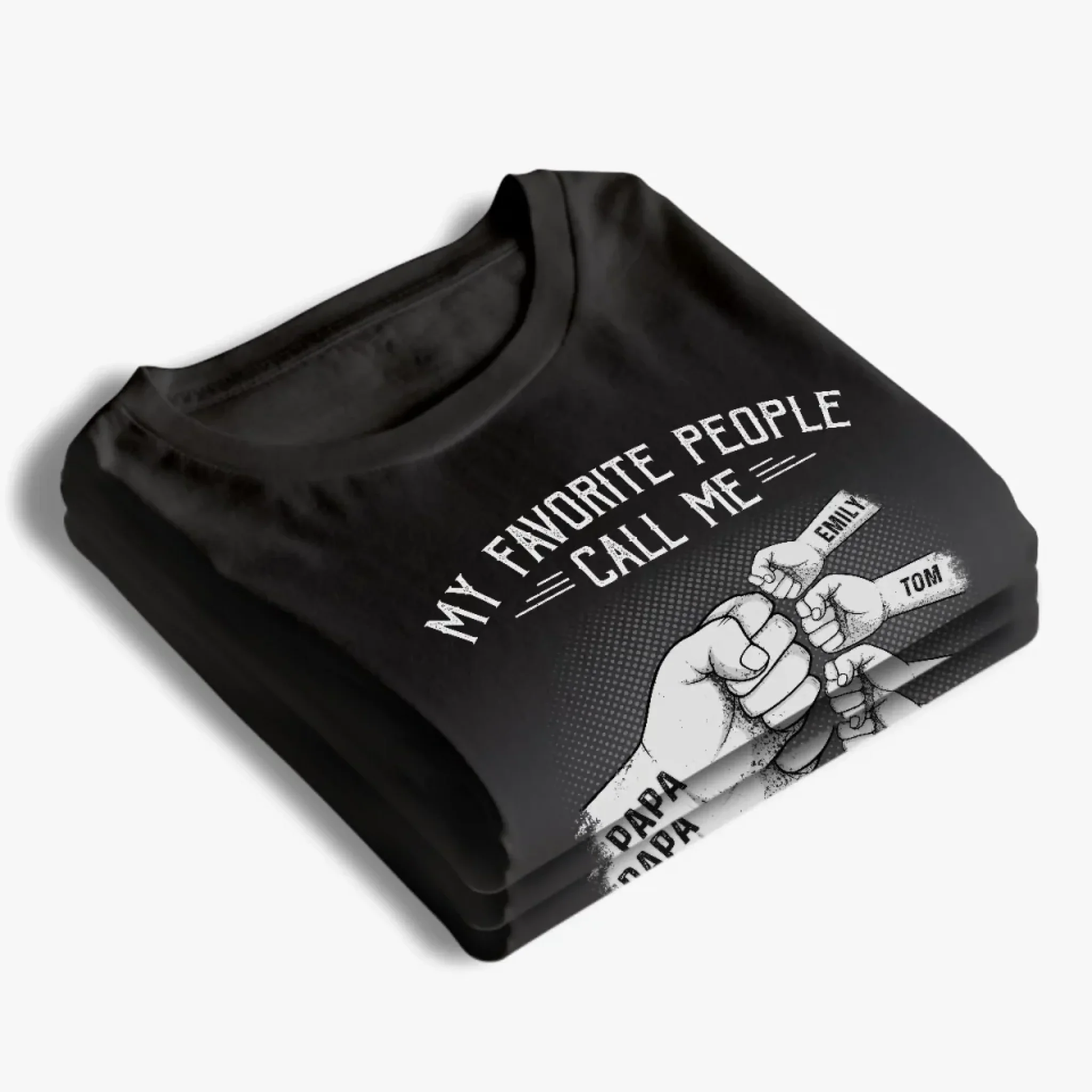 A Dad Like No Other - Family Personalized Custom Unisex T-shirt, Premium T-shirt, Hoodie - Father's Day, Gift For Dad, Grandpa - Image 4
