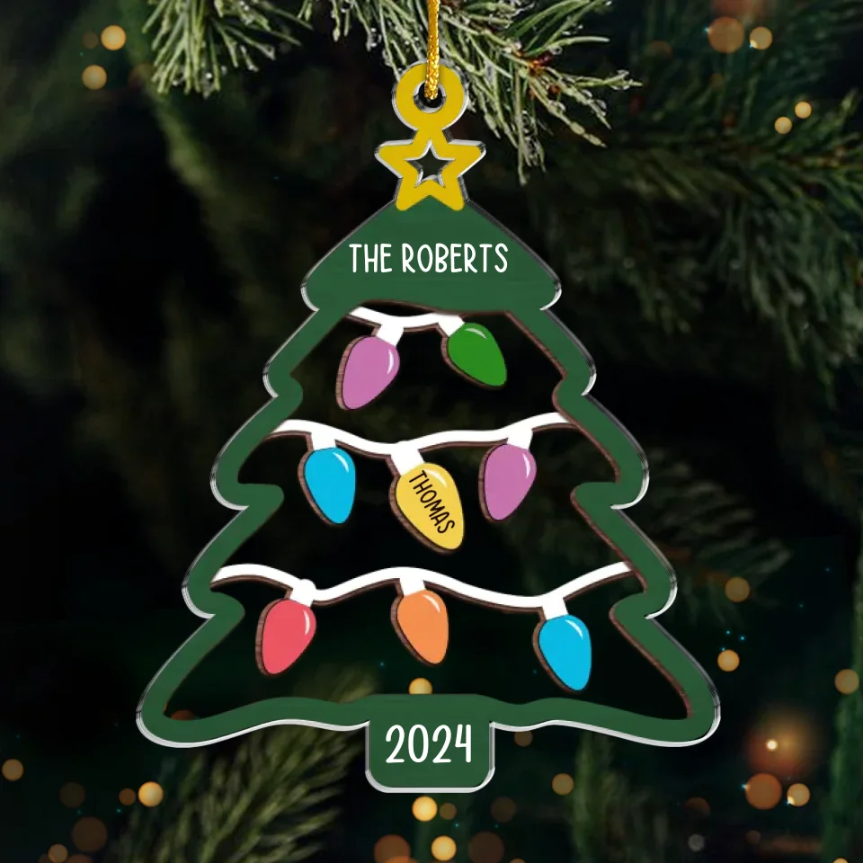 A Family's Love Is A Gift That Keeps On Giving - Family Personalized Custom Ornament - Acrylic Custom Shaped - Christmas Gift For Family Members - Image 2