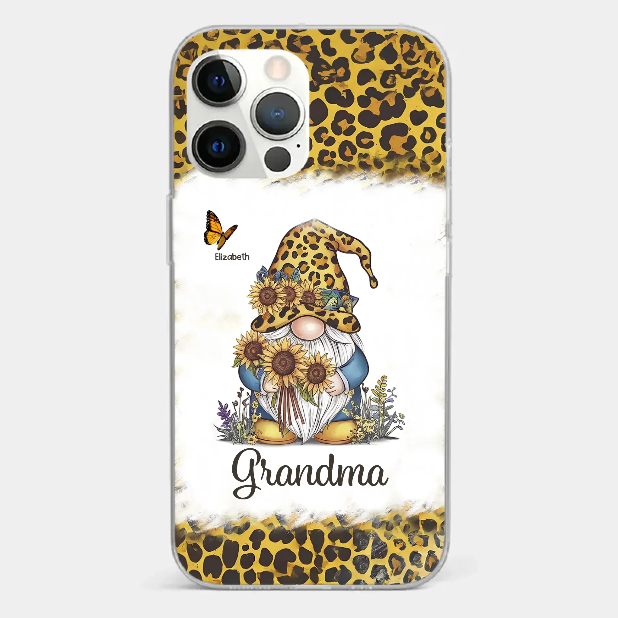 A Gnome’s Wisdom, A Grandma’s Heart - Family Personalized Custom Clear Phone Case - Gift For Mom, Grandma - Image 15