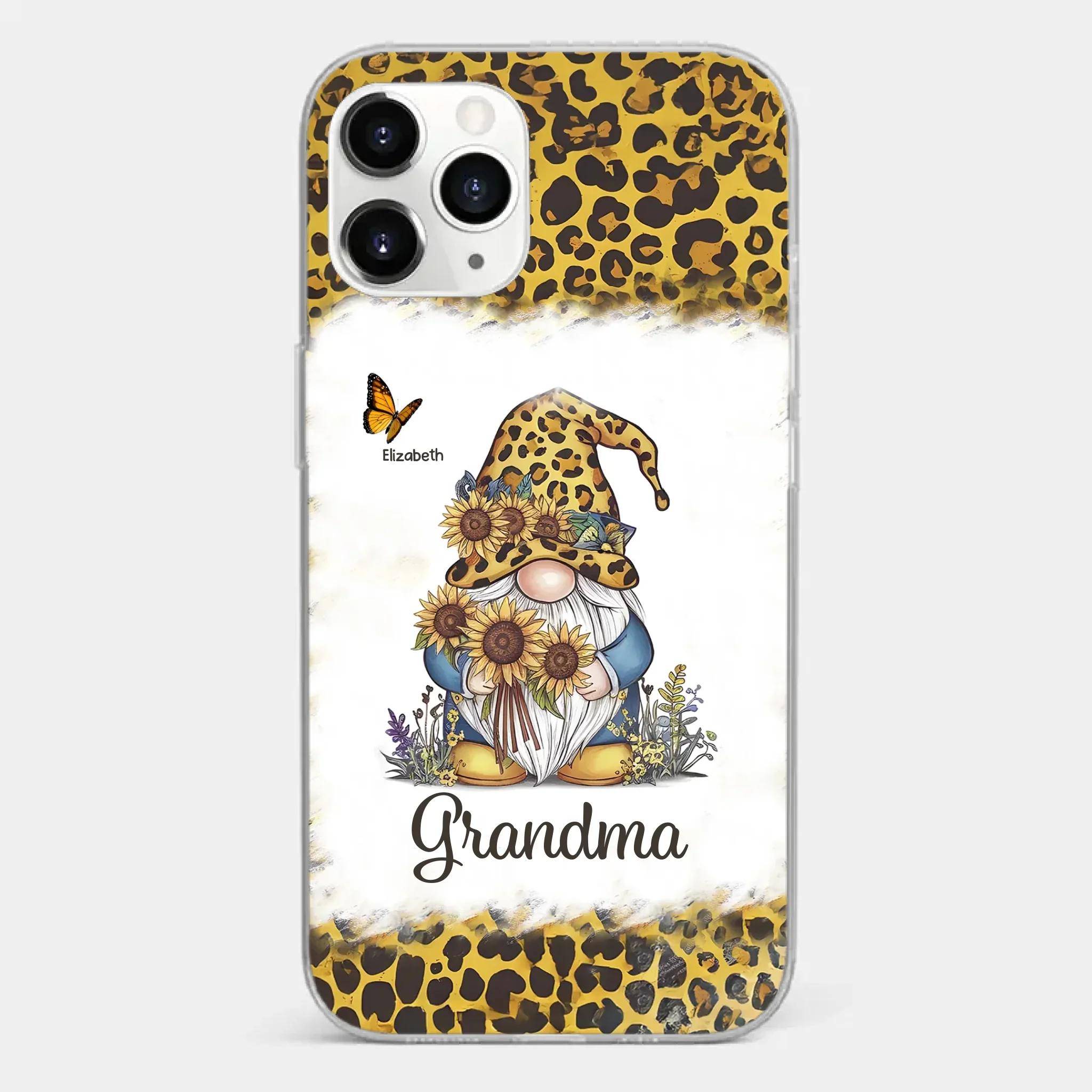 A Gnome’s Wisdom, A Grandma’s Heart - Family Personalized Custom Clear Phone Case - Gift For Mom, Grandma - Image 8