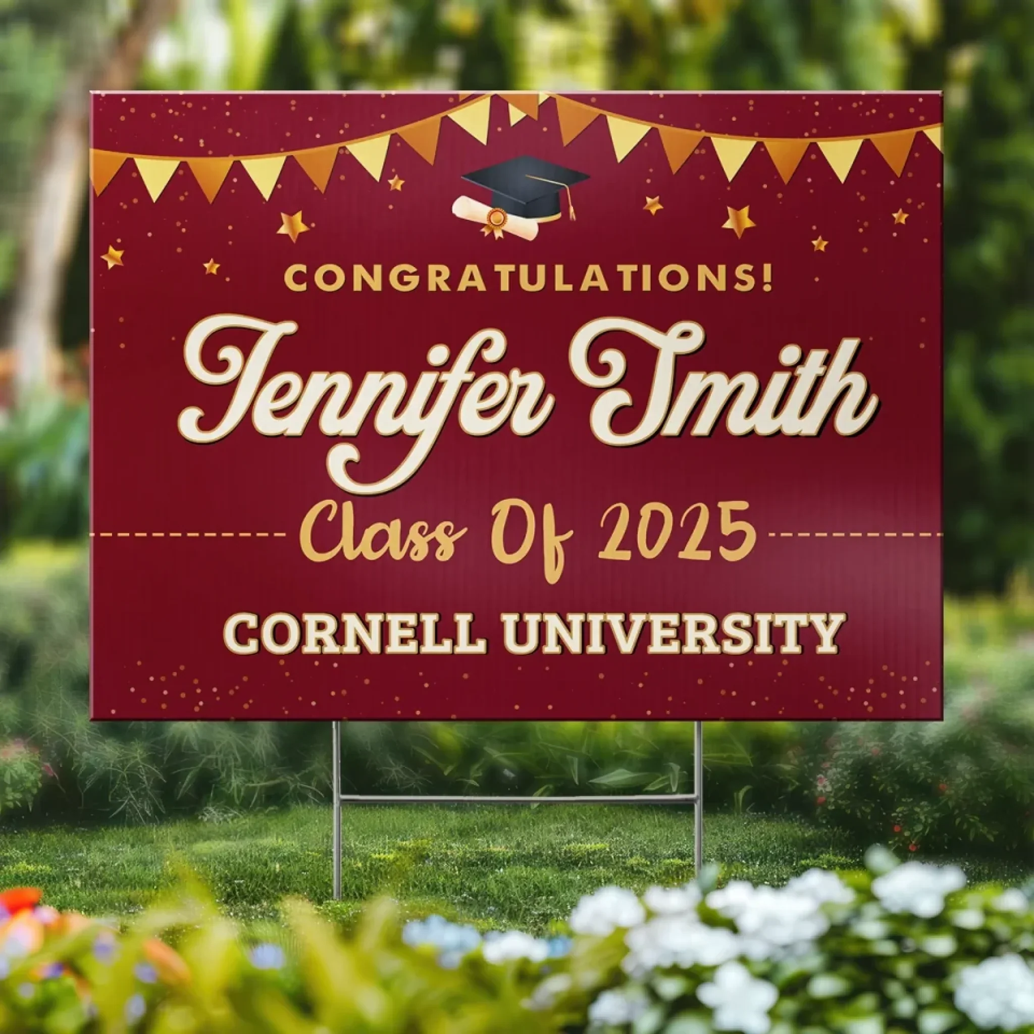A Journey Worth Every Step - Family Personalized Custom Yard Sign - Graduation Gift For Family Members, Siblings, Brothers, Sisters - Image 3