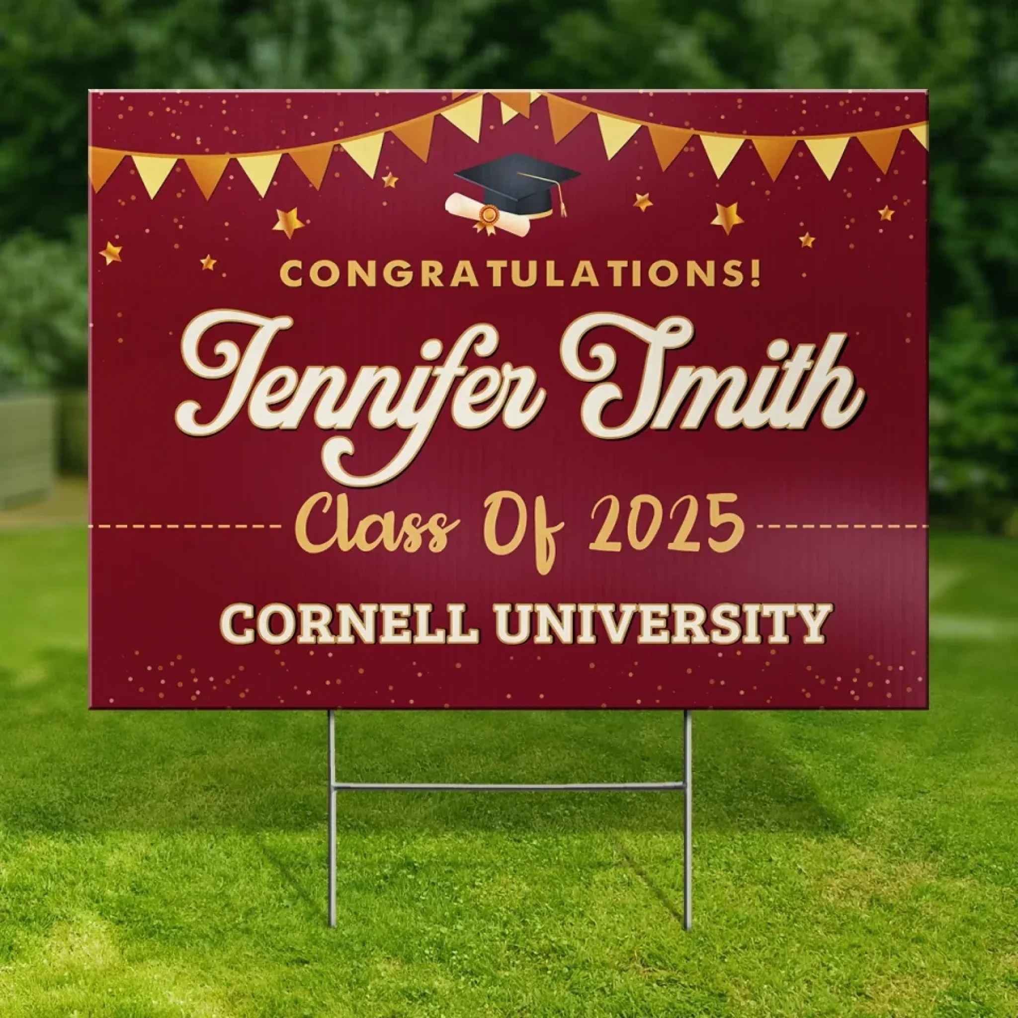 A Journey Worth Every Step - Family Personalized Custom Yard Sign - Graduation Gift For Family Members, Siblings, Brothers, Sisters - Image 4