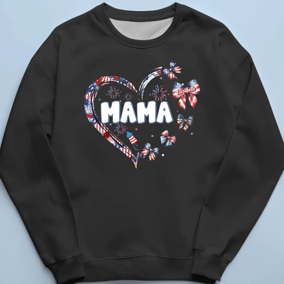 A Mother’s Love Is Forever - Family Personalized Custom Unisex T-shirt, Hoodie, Sweatshirt - 4th Of July, Gift For Mom, Grandma - Image 6