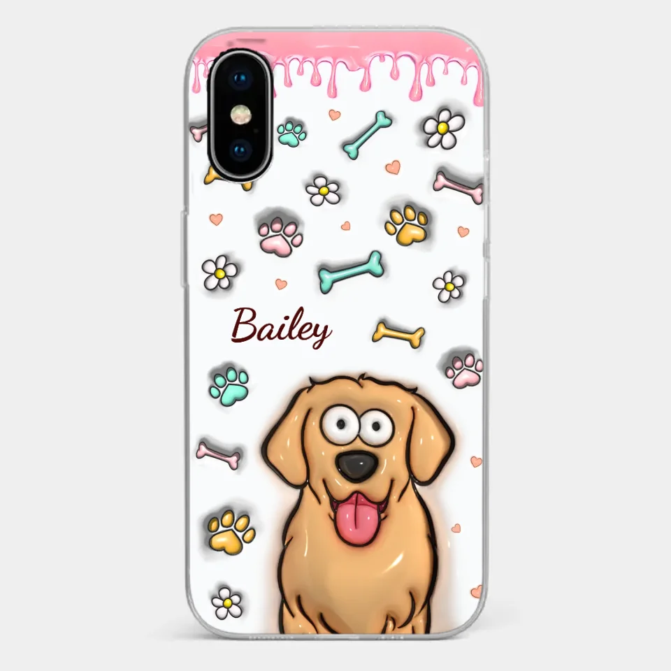 A Pet Mom’s Heart Is A Mosaic Of Paw Prints - Dog & Cat Personalized Custom 3D Inflated Effect Printed Clear Phone Case - Gift For Pet Owners, Pet Lovers - Image 26