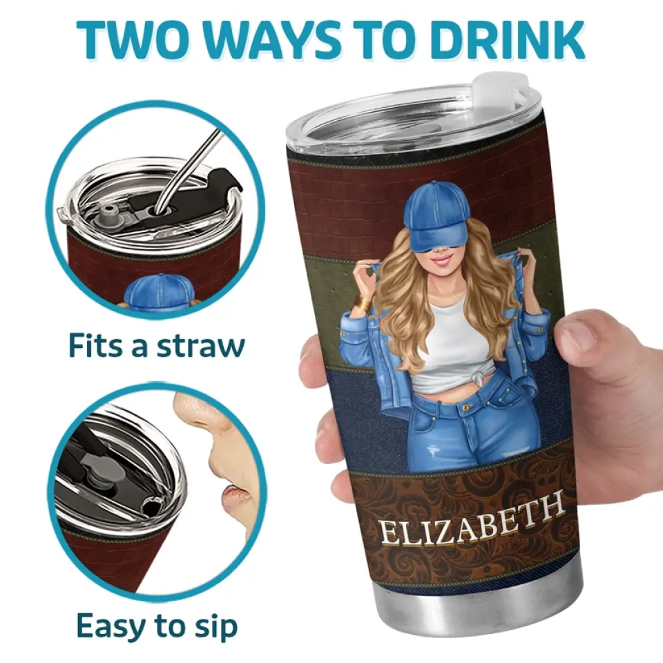 A Proud Embodiment - Bestie Personalized Custom Tumbler - Gift For Best Friends, BFF, Sisters - Image 4