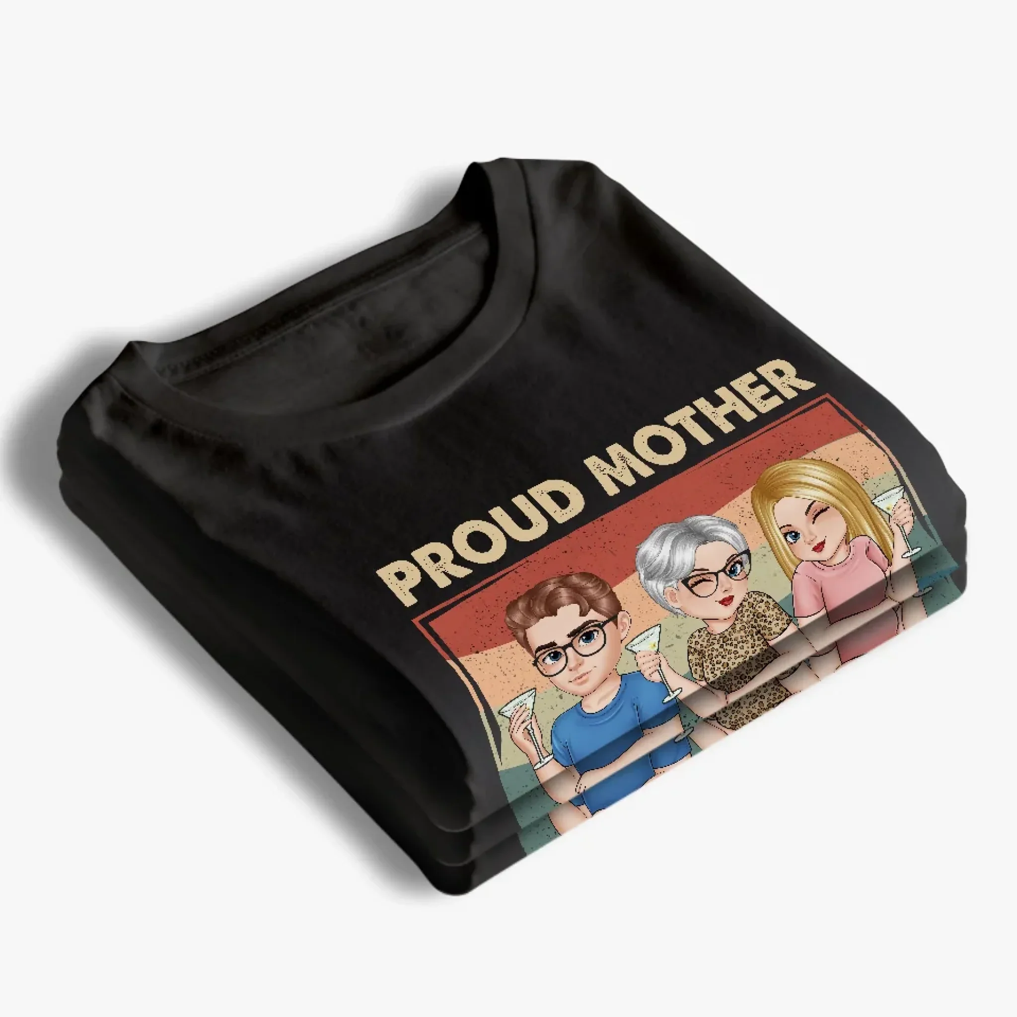 A Thoughtful Gift For The Heart Of The Family - Family Personalized Custom Unisex T-shirt, Premium T-shirt, Hoodie - Mother's Day, Gift For Mom, Grandma - Image 4