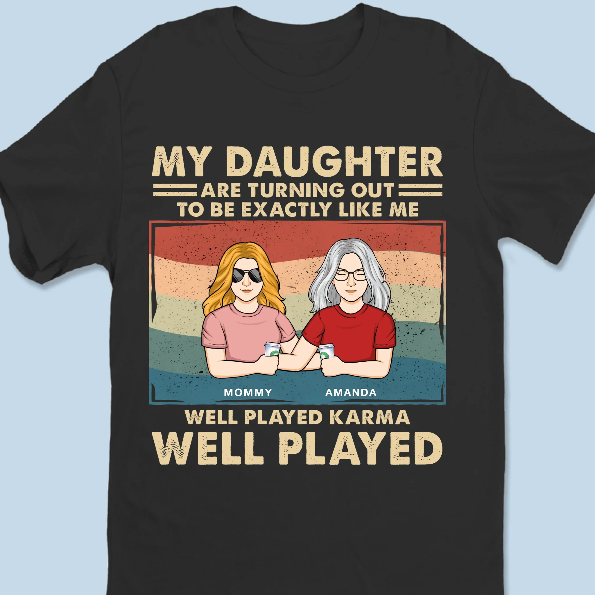A Unique Way To Honor Her Special Role - Family Personalized Custom Unisex T-shirt, Premium T-shirt, Hoodie - Mother's Day, Gift For Mom, Grandma - Image 6