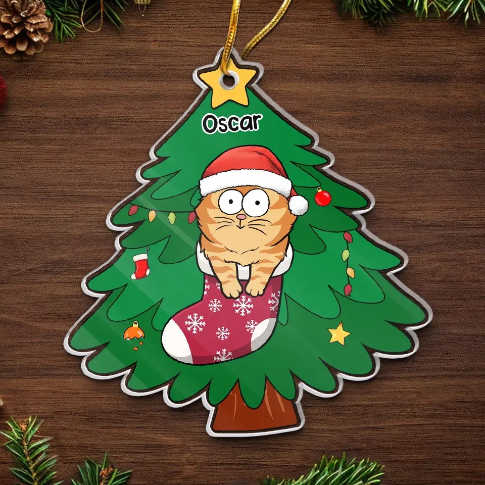 All I Want For Christmas Is My Cat - Cat Personalized Custom Ornament - Acrylic Custom Shaped - Christmas Gift For Pet Owners, Pet Lovers - Image 5