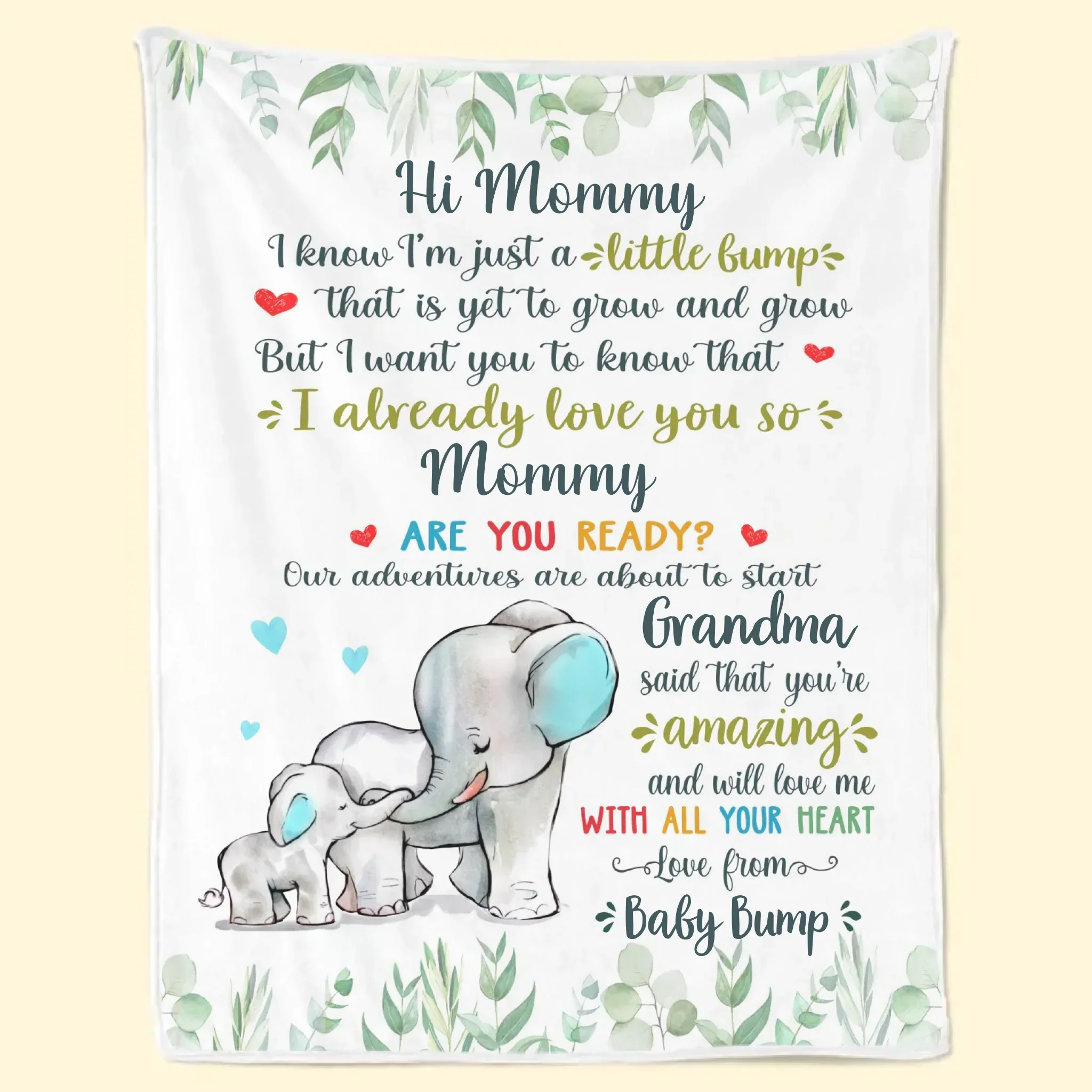 Already Loving You, Mommy - Family Personalized Custom Blanket - Mother's Day, Baby Shower Gift, Gift For First Mom - Image 7
