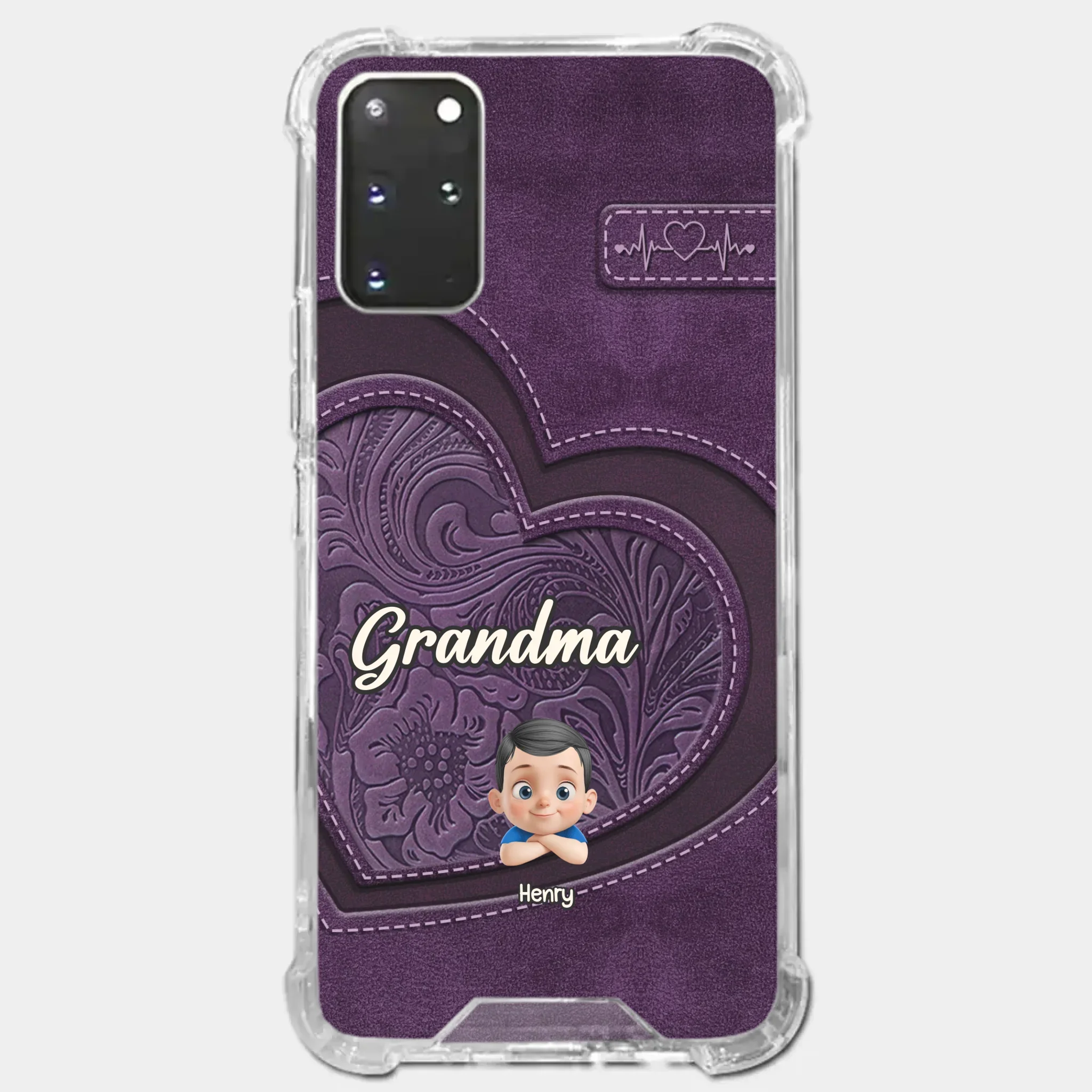 Always In Your Hug, Grandma - Family Personalized Custom Clear Phone Case - Mother's Day, Gift For Mom, Grandma - Image 39