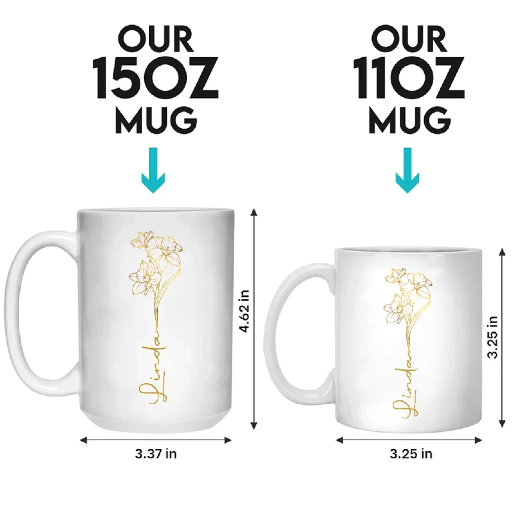 Always My Daughter, Forever My Friend - Family Personalized Custom Mug - Mother's Day, Gift For Mom, Daughter - Image 5
