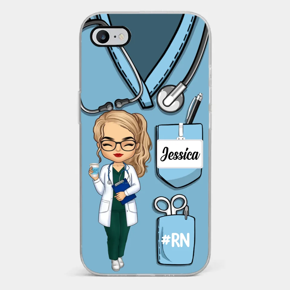 Be The Nurse You Would Want As A Patient - Nurse Personalized Custom Clear Phone Case - Appreciation, Thank You Gift, Nurse Life, Doctor Life - Image 2