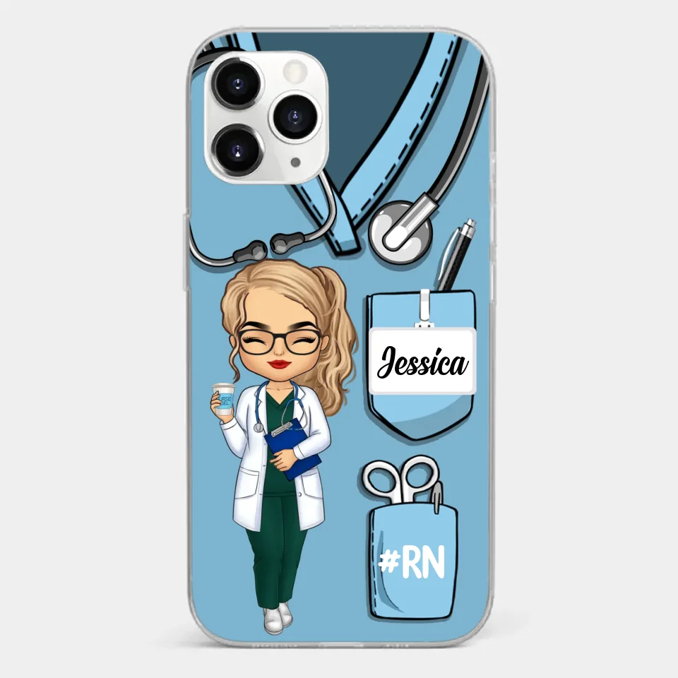 Be The Nurse You Would Want As A Patient - Nurse Personalized Custom Clear Phone Case - Appreciation, Thank You Gift, Nurse Life, Doctor Life - Image 8