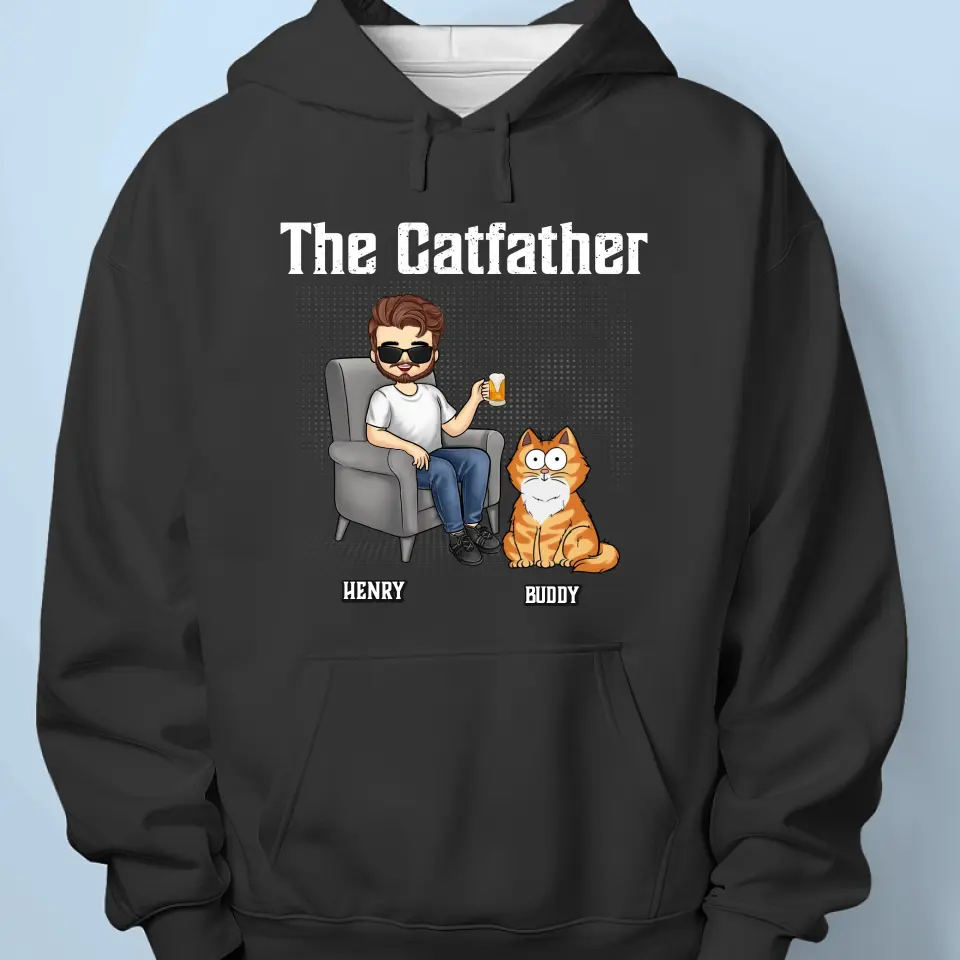 Best Cat Dad Ever - Cat Personalized Custom Unisex T-shirt, Hoodie, Sweatshirt - Father's Day, Gift For Pet Owners, Pet Lovers - Image 5