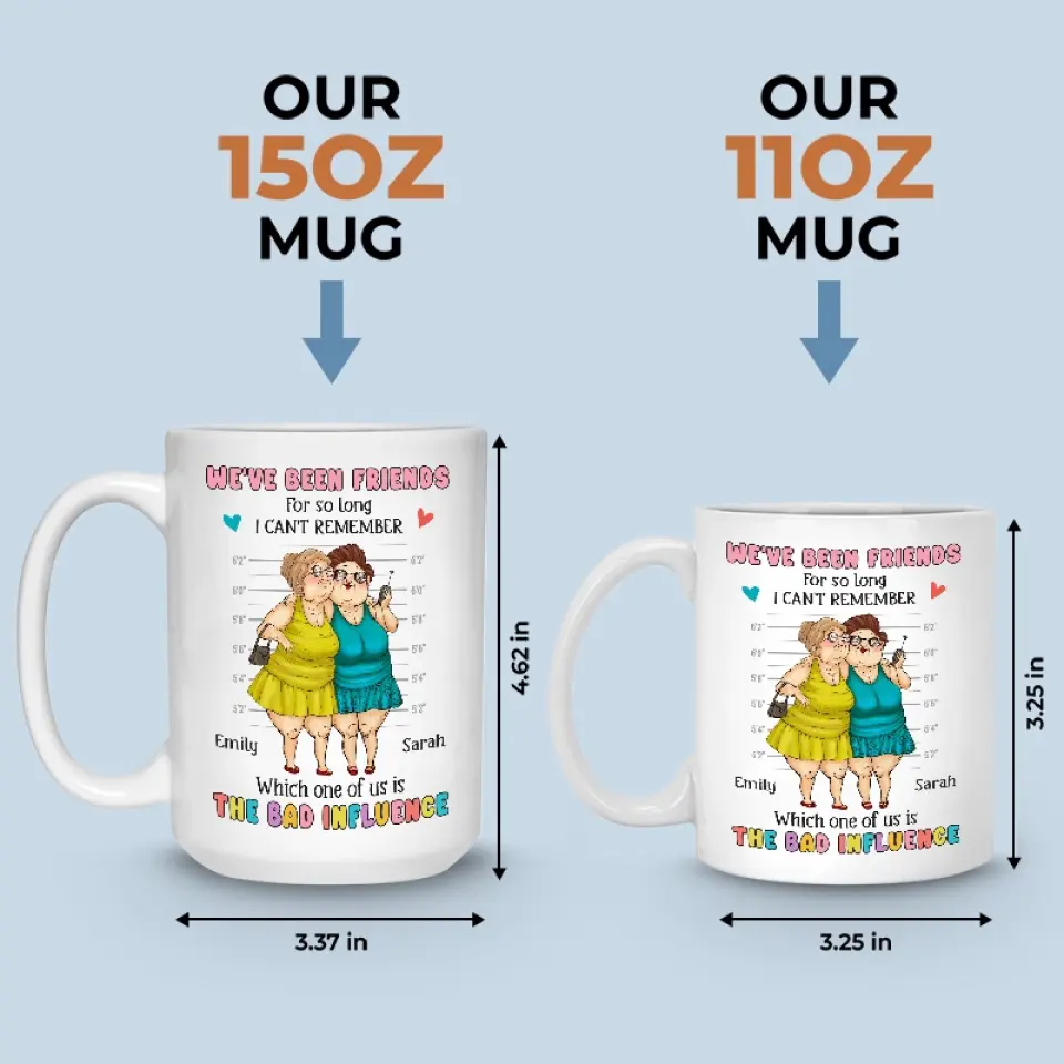 Best Friends Are In There With You - Bestie Personalized Custom Mug - Gift For Best Friends, BFF, Sisters - Image 5