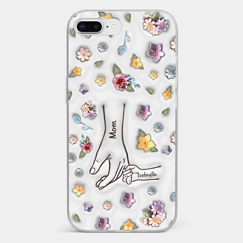 Best Mommy Ever Ever - Family Personalized Custom 3D Inflated Effect Printed Clear Phone Case - Mother's Day, Gift For Mom, Grandma - Image 4