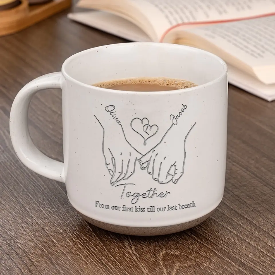Better Together - Couple Personalized Custom Pottery Mug - Gift For Husband Wife, Anniversary - Image 4