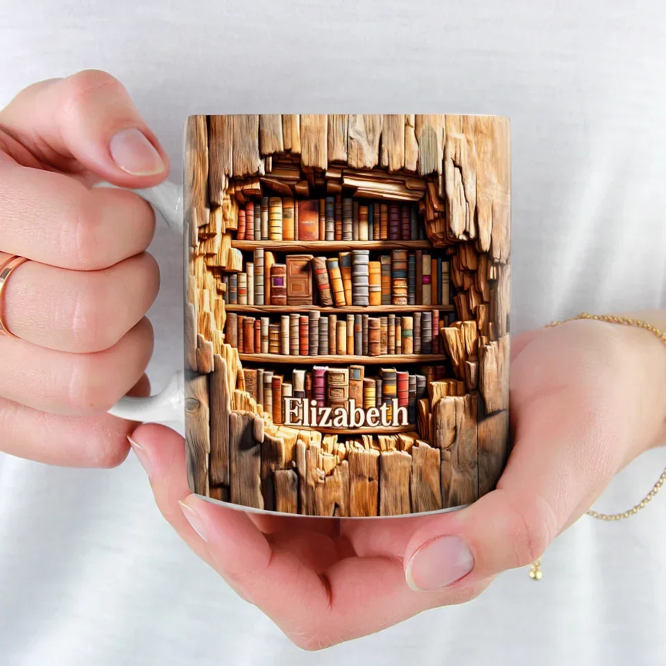 Books Are The Mirrors Of The Soul - Personalized Custom 3D Inflated Effect Printed Mug - Christmas Gift For Book Lovers - Image 3