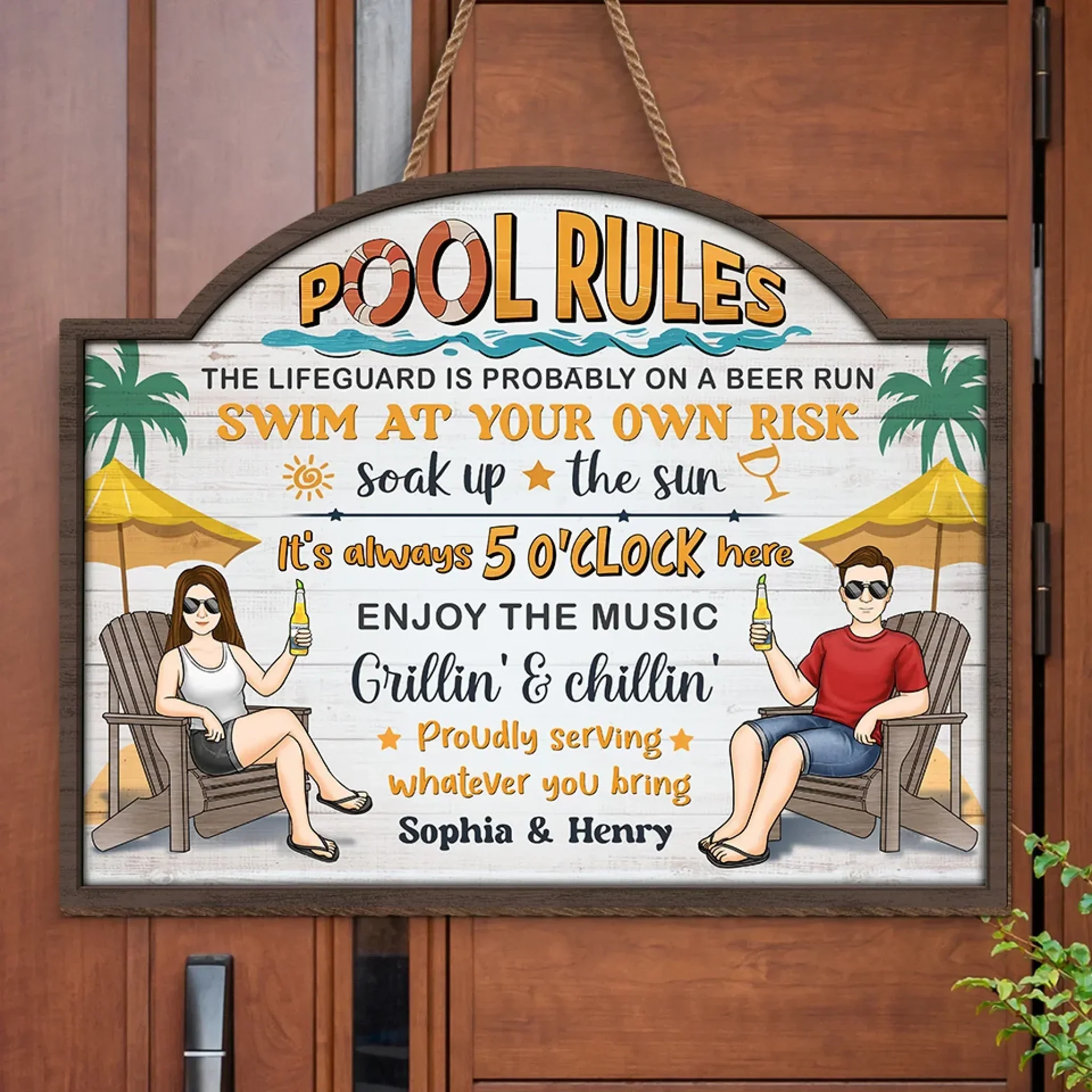 Cannonballs And Kisses - Couple Personalized Custom Home Decor Wood Sign - Gift For Husband Wife, Anniversary - Image 3