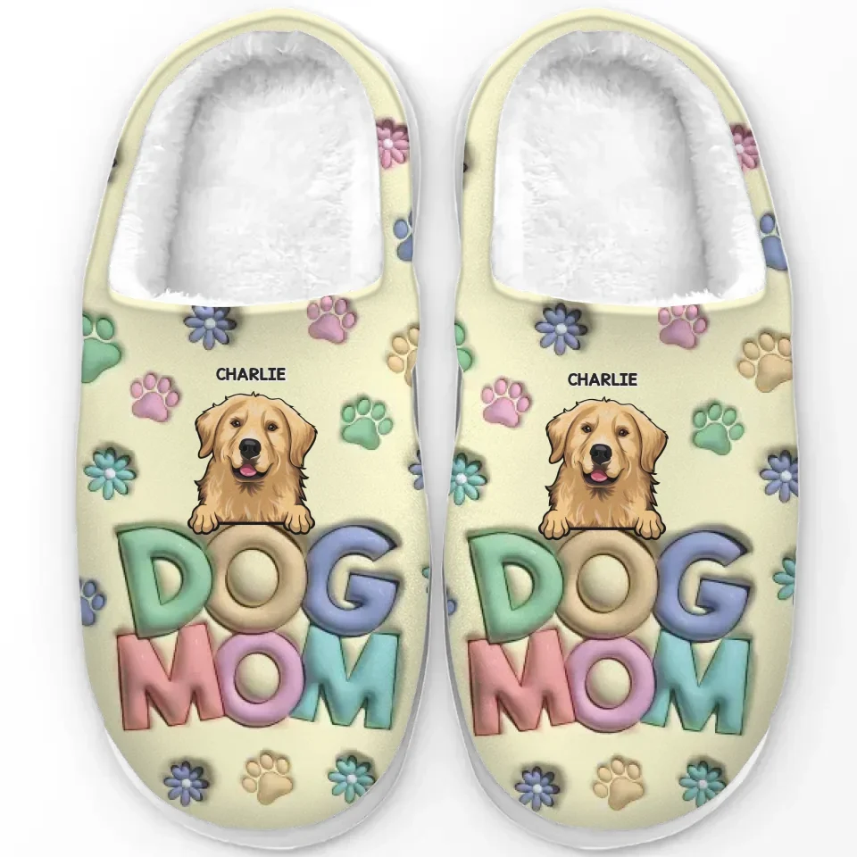 Christmas Is All About Pets - Dog & Cat Personalized Custom Fluffy Slippers - Christmas Gift For Pet Owners, Pet Lovers - Image 7