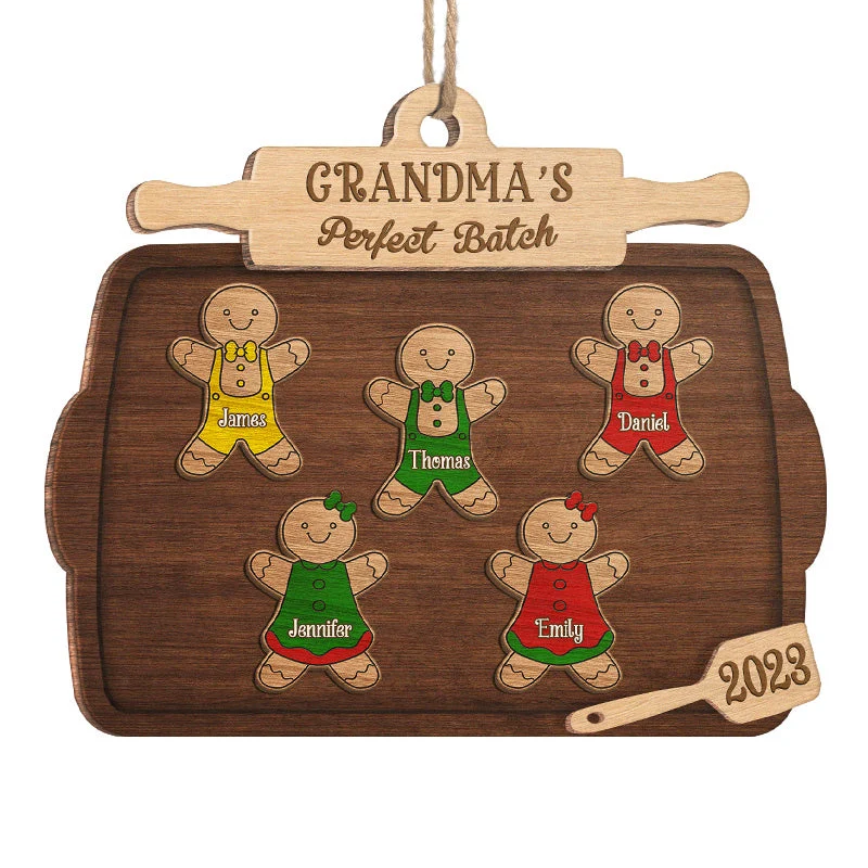 Cookie Crew - Family Personalized Custom Ornament - Wood Custom Shaped - Christmas Gift For Family Members - Image 2