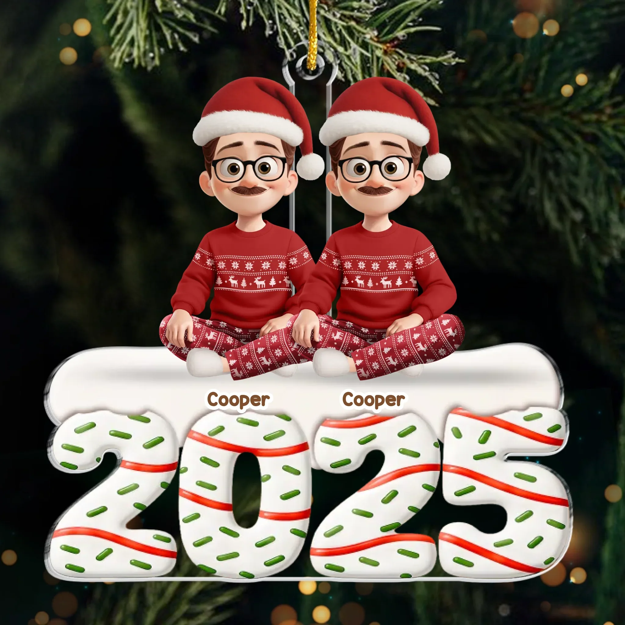 Custom Acrylic Ornament - Personalized Christmas Anniversary Birthday Gifts For Couples, Family, Husband And Wife With Kids - Our Family Is The Best Gift Of All - Image 2