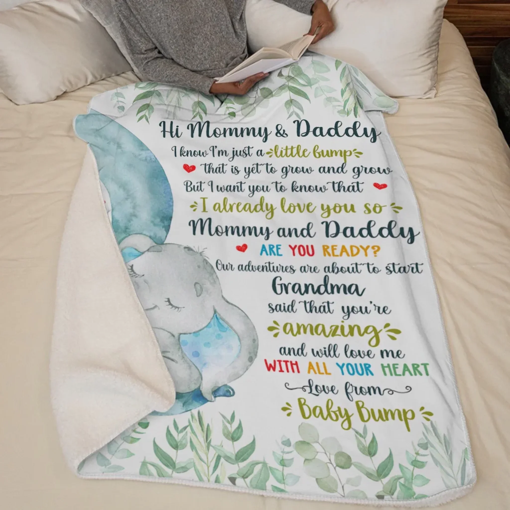 Custom Blanket - Personalized Baby Shower, Gender Reveal Gifts For New Moms, New Dads, New Parents - New Life, New Love, New Journey - Image 7