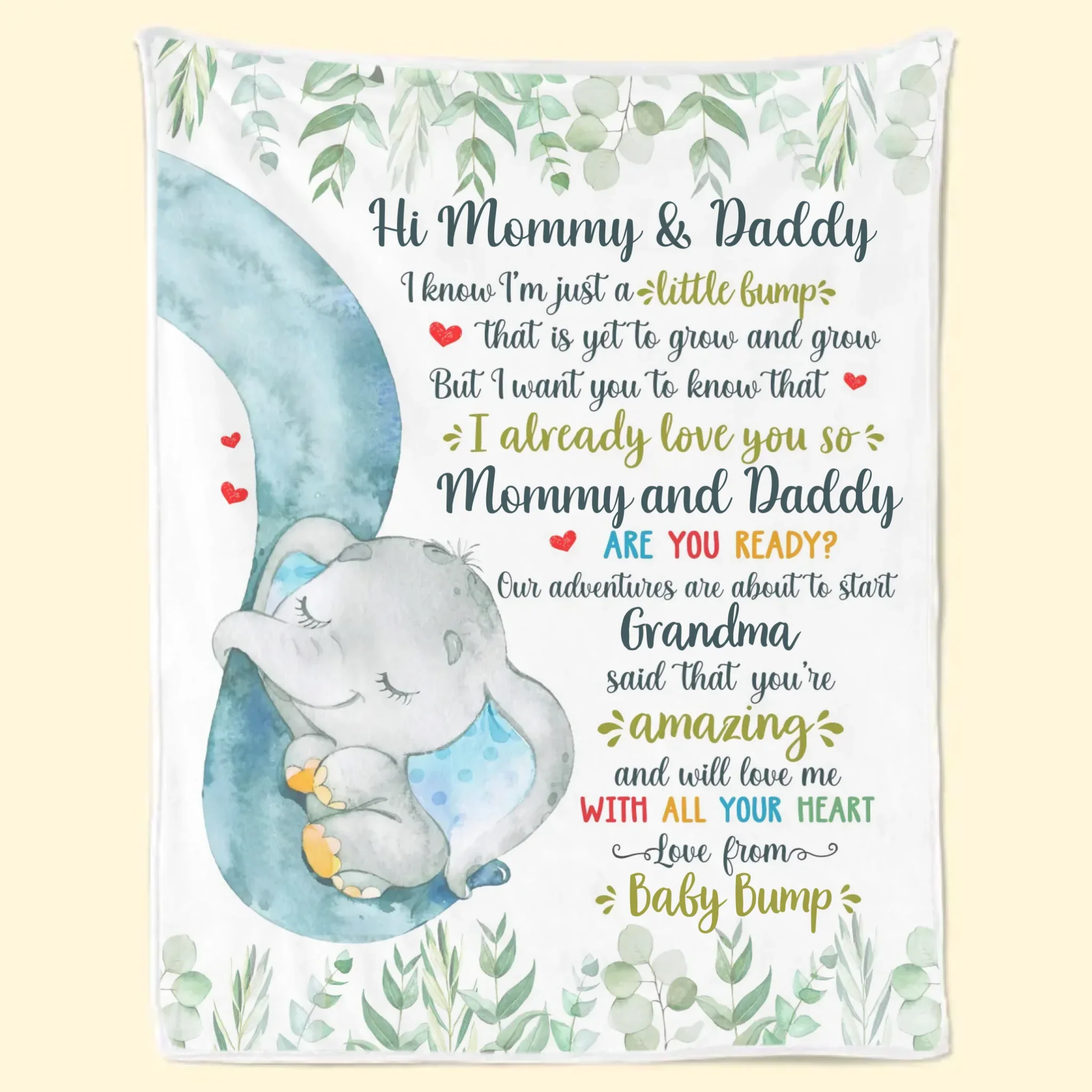 Custom Blanket - Personalized Baby Shower, Gender Reveal Gifts For New Moms, New Dads, New Parents - New Life, New Love, New Journey - Image 9