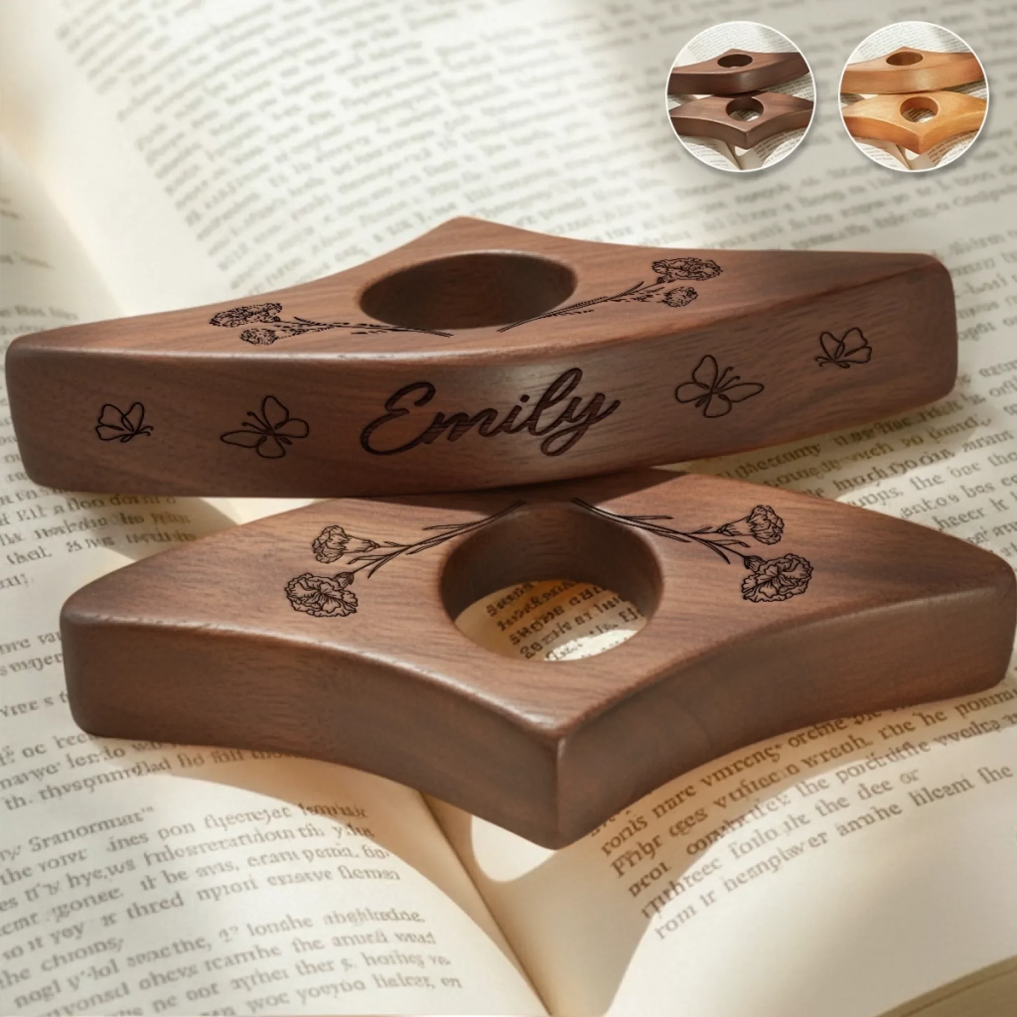 Custom Book Page Holder - Personalized  Christmas Bookish Gifts For Book Lovers, Bookworms, Readers - Lost In Pages Found In Stories