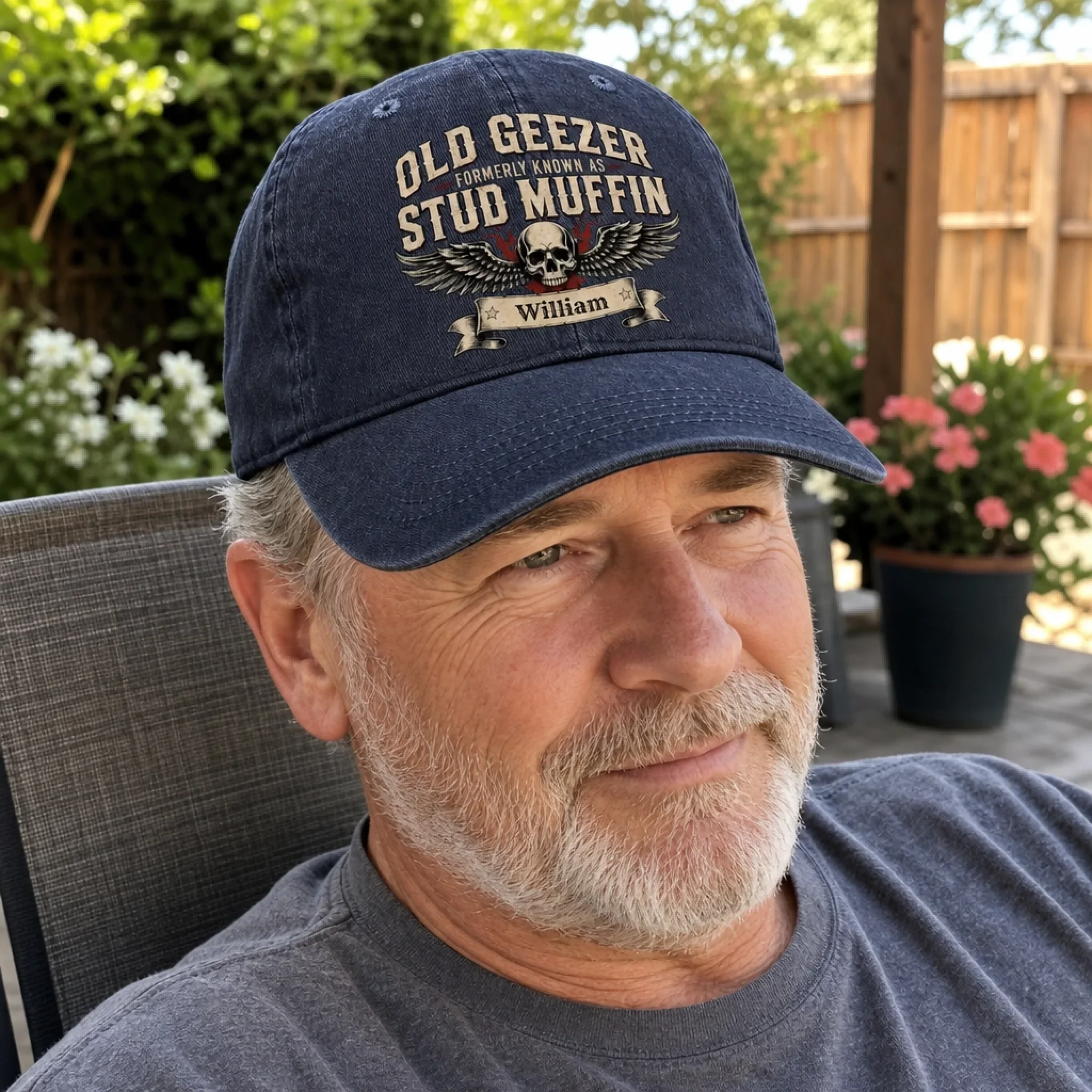 Custom Cap - Personalized Birthday Gifts For Him, Dad, Grandpa, Husband - Old Geeze - Image 5