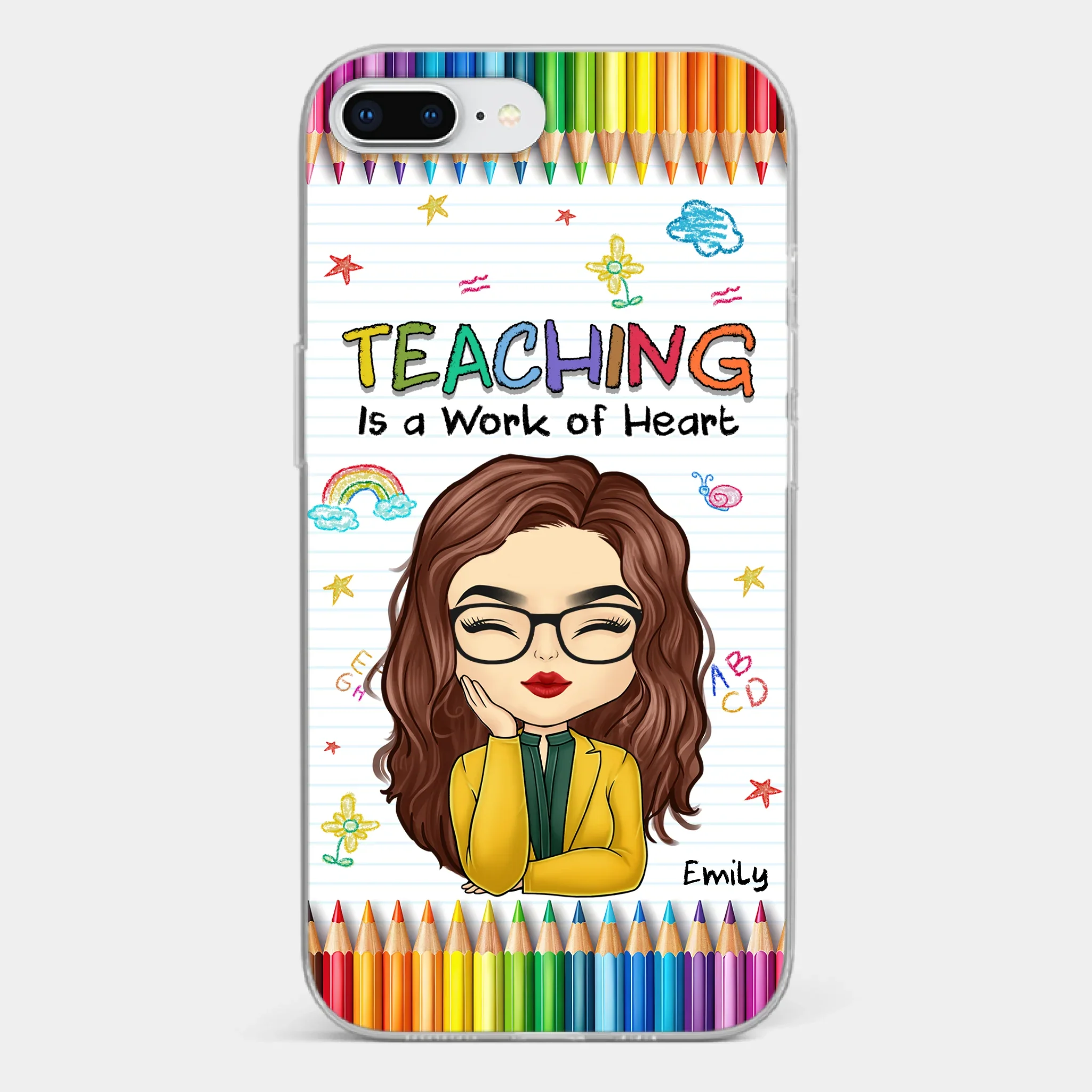 Custom Clear Phone Case - Personalized Birthday Gifts For Teachers - Teachers Grow Dreams - Image 3