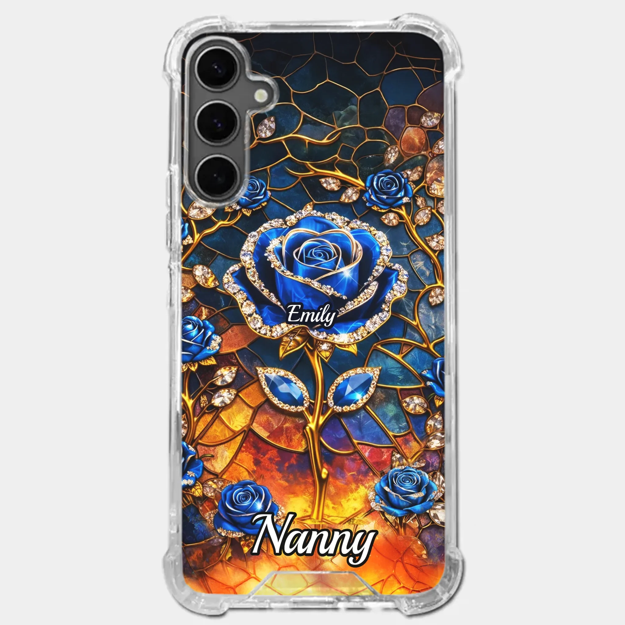 Custom Clear Phone Case - Personalized Mother's Day Birthday Gifts For Mom, Grandma - Happiness Is Being With You - Image 35