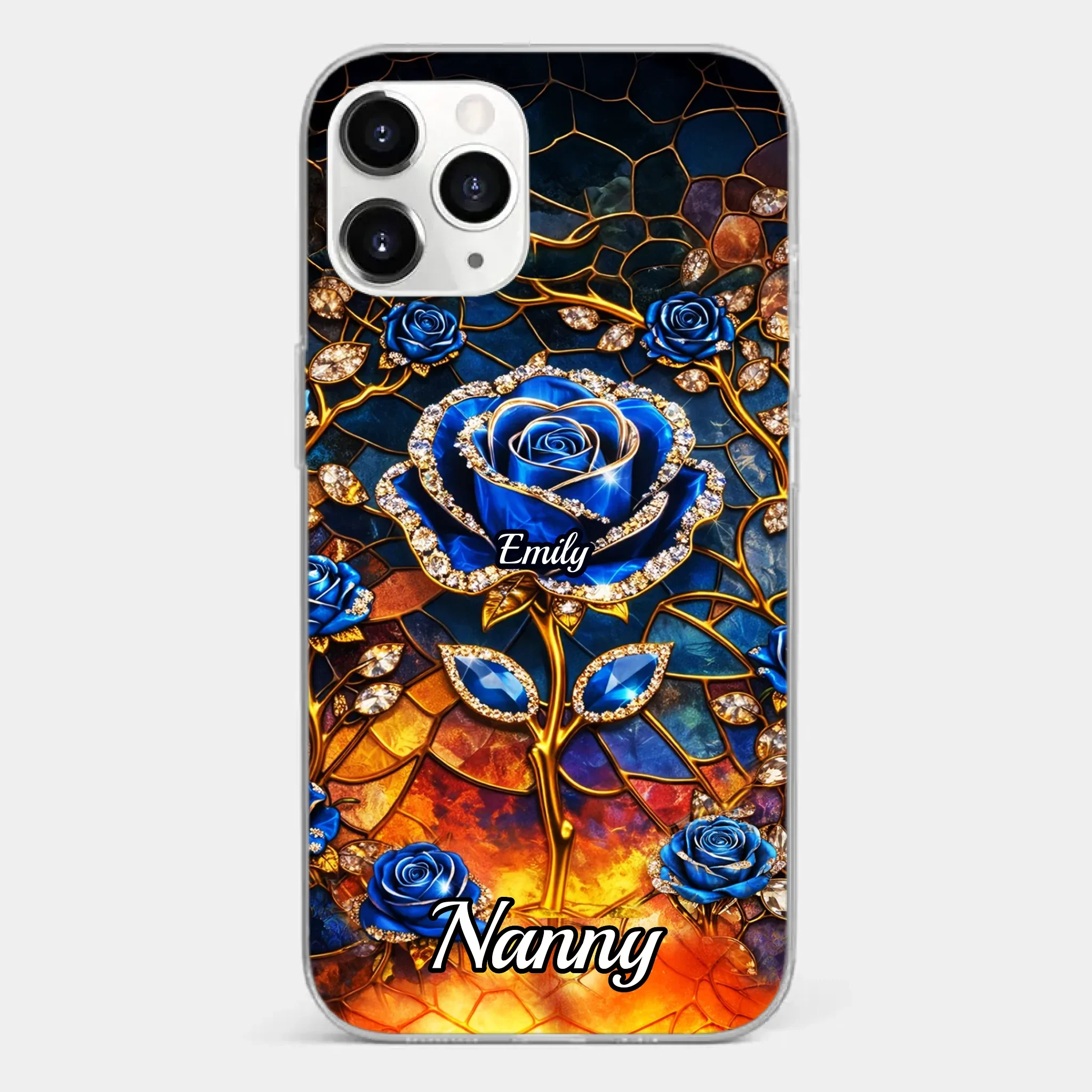 Custom Clear Phone Case - Personalized Mother's Day Birthday Gifts For Mom, Grandma - Happiness Is Being With You - Image 7