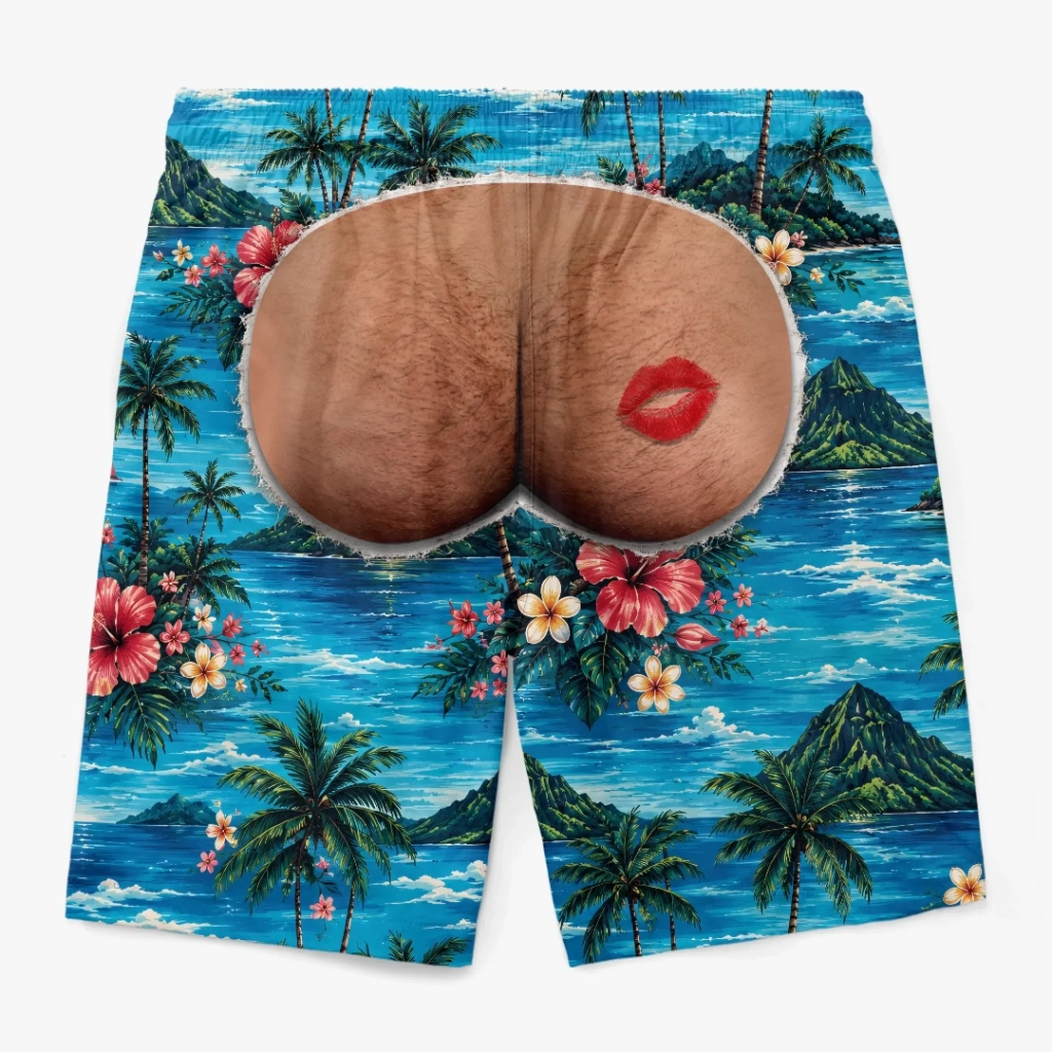 Custom Funny Men Swim Trunks - Personalized Birthday Gifts For Husband, Son, Grandson, Brother, Grandpa, Dad, Yourself - Rear View Approved - Image 6