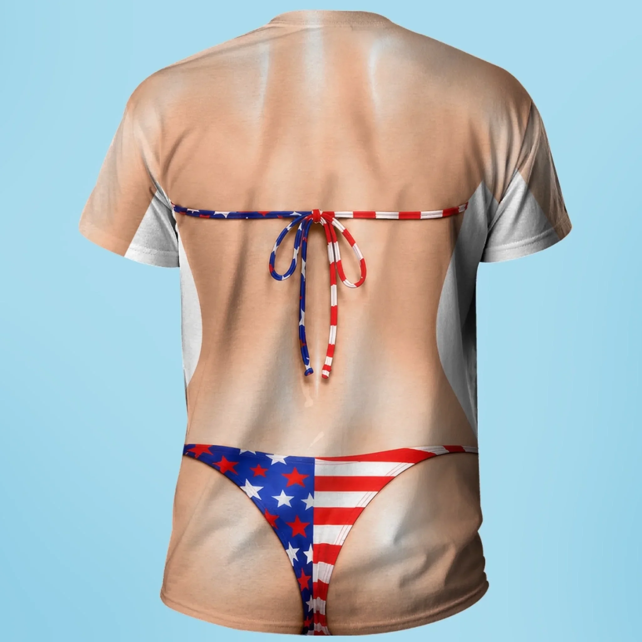 Custom Funny Patriotic T-shirt - Personalized Birthday Gifts For Men, Women - Freedom Never Looked So Hot - Image 4