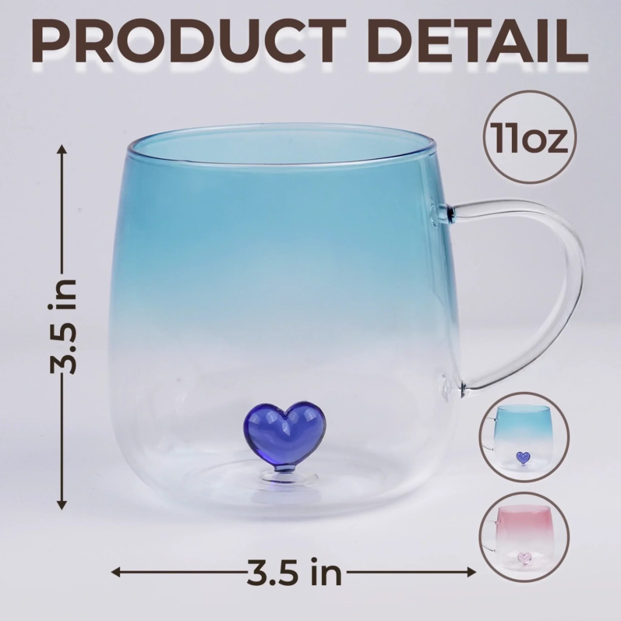 Custom Gradient Glass Mug - Personalized Birthday Gifts For Mom, Daughter - You, My Choice Every Time - Image 5