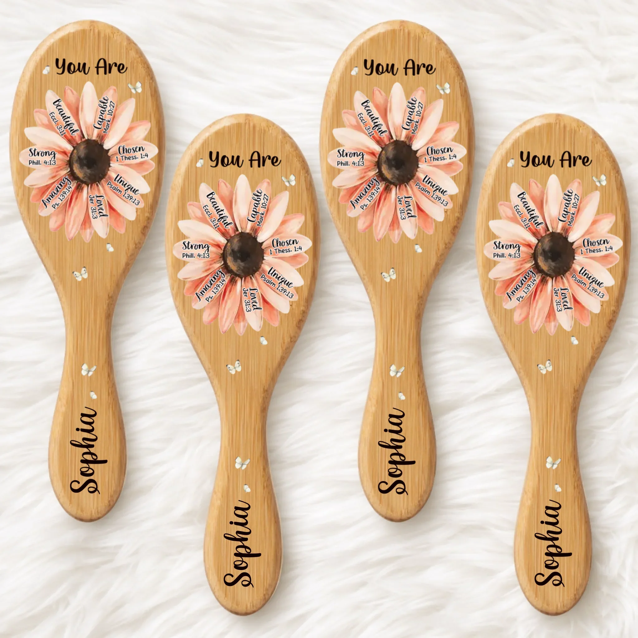 Custom Hair Brush - Personalized Birthday Gifts For Besties, Sisters, BFF, Family, Yourself - Be Proud Of Yourself - Image 5