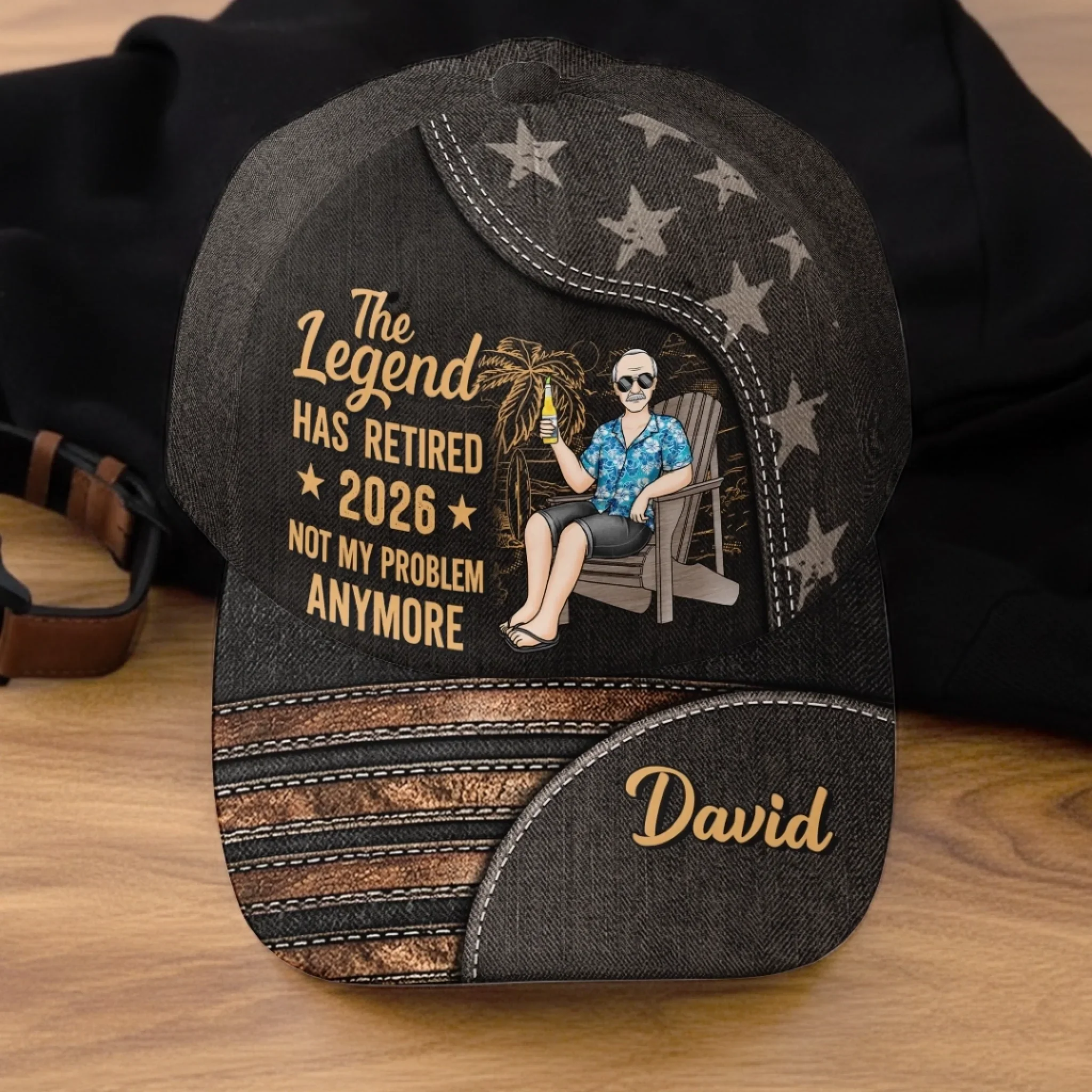 Custom Hat, All Over Print Classic Cap - Personalized Retirement Gifts For Women, Men - Enjoy Life On Your Terms - Image 4