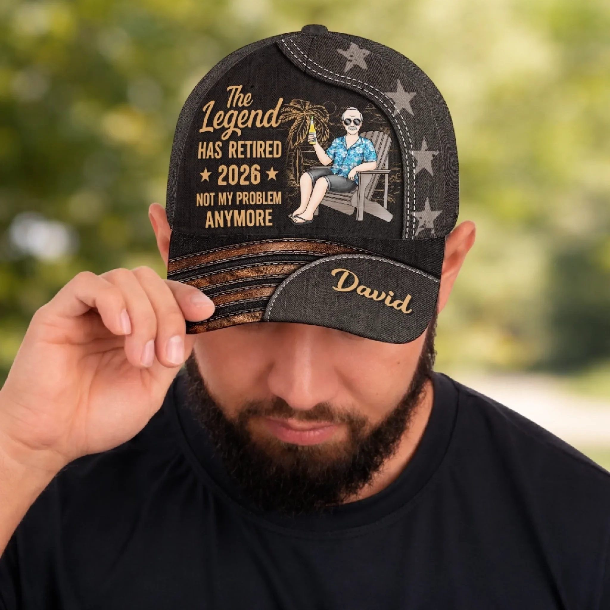 Custom Hat, All Over Print Classic Cap - Personalized Retirement Gifts For Women, Men - Enjoy Life On Your Terms - Image 5