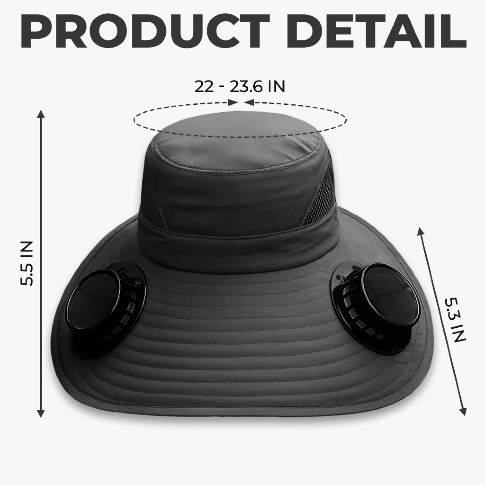 Custom Hat With Fans Solar Power - Personalized Birthday Garden Gifts For Gardeners - My Personal Oasis - Image 9