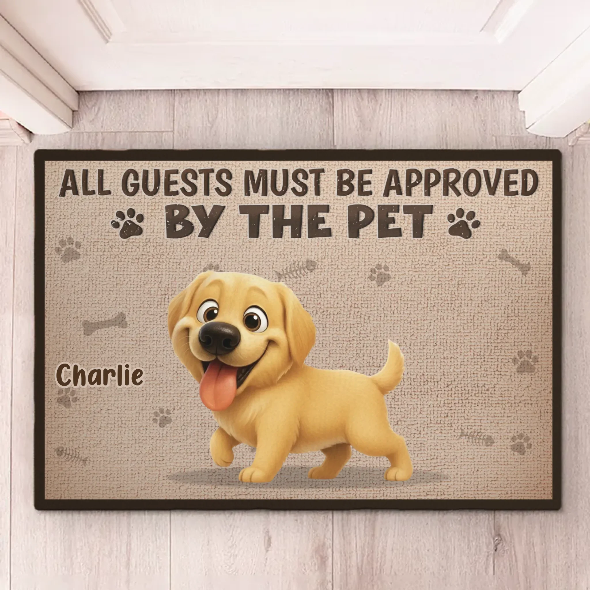 Custom Home Decor Decorative Mat - Personalized Birthday Gifts For Dog Cat Lovers, Dog Dad And Mom, Cat Owners - Fur Bosses Say Yes - Image 3