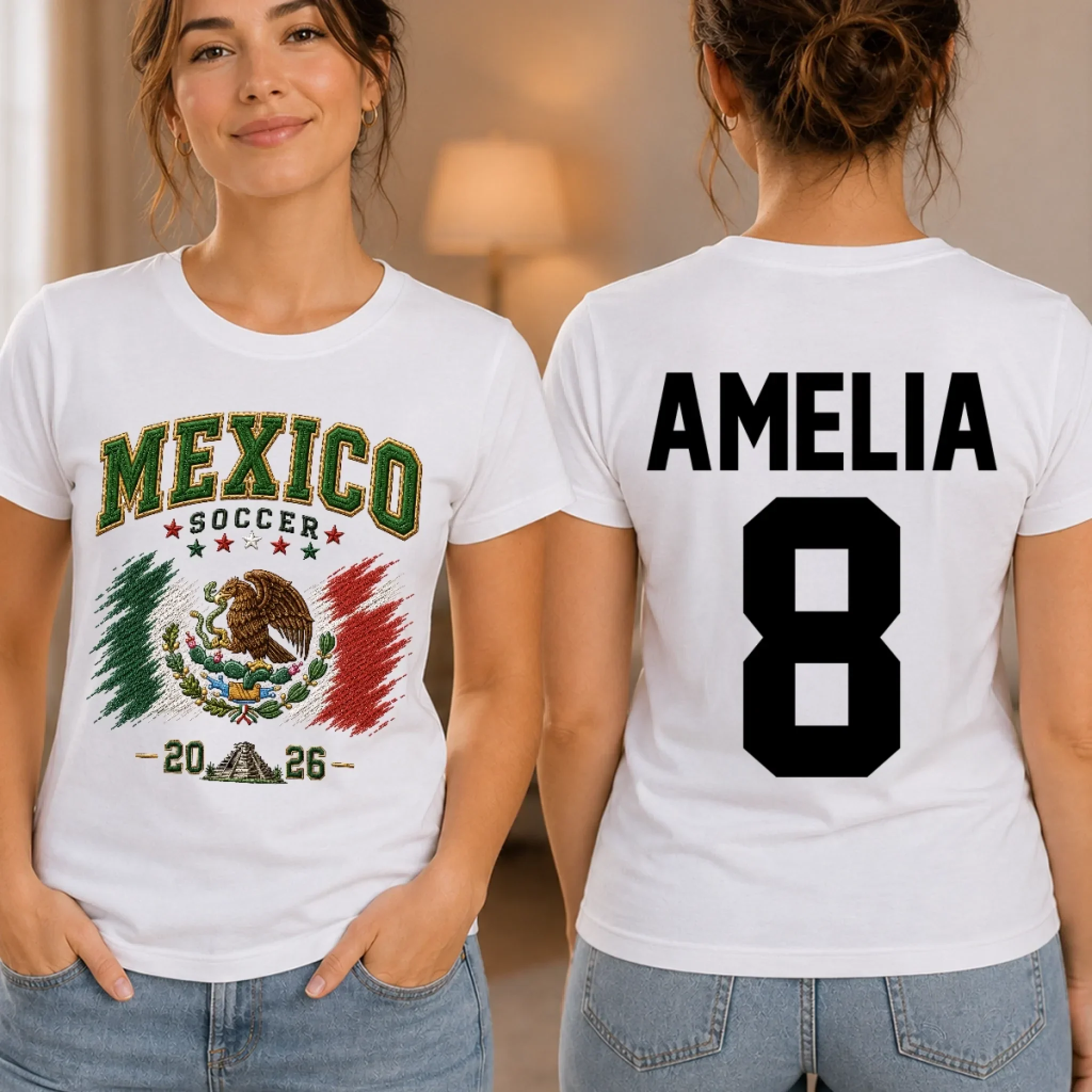 Custom International Soccer Tournament Unisex T-shirt - Personalized Birthday Gifts For Soccer Lovers, Sports Fans, Sports Lovers - Heart Full Of Goals - Image 2