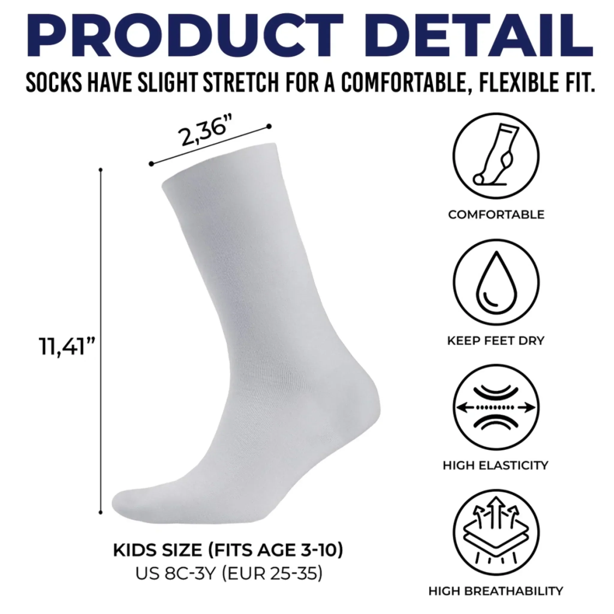Custom Kid Crew Socks - Personalized Bookish Gifts For Book Lovers, Bookworms, Readers - Bookmark My Little World - Image 3