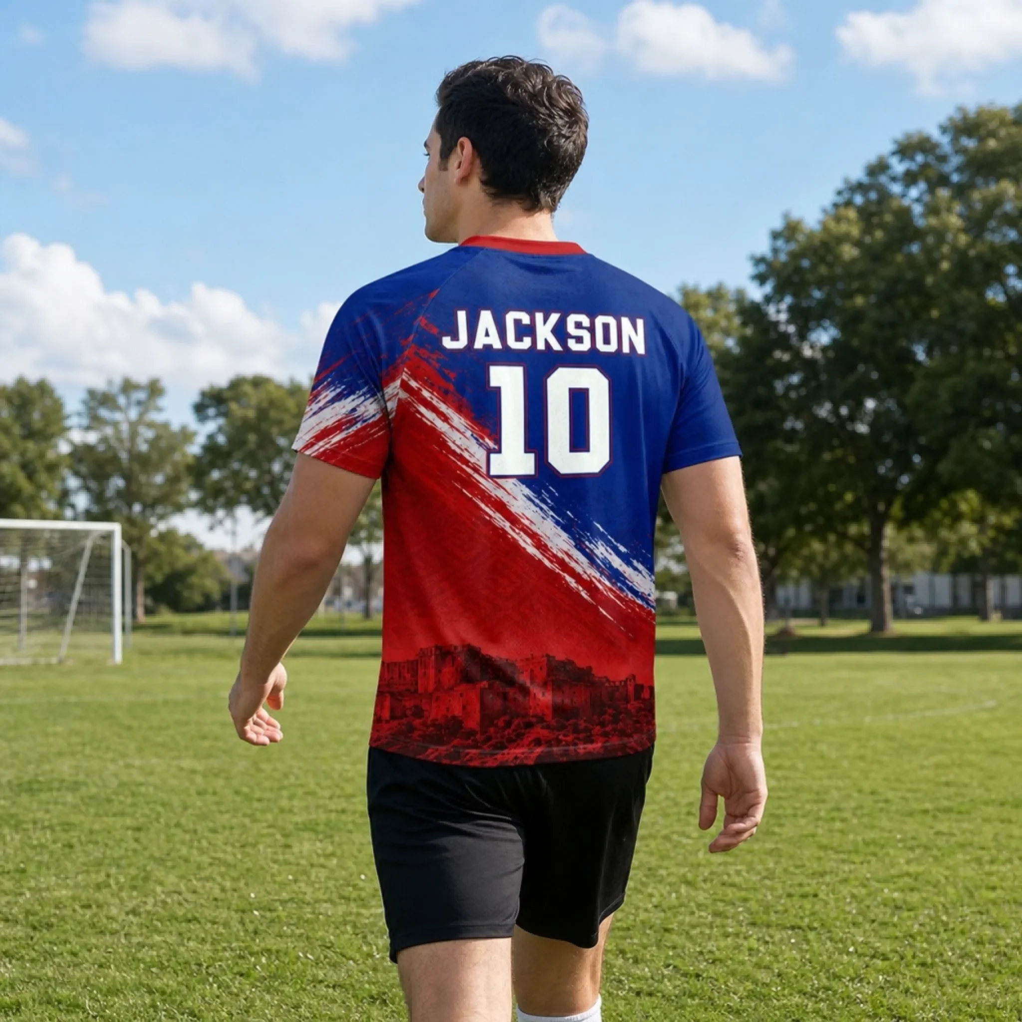 Custom Men's Haiti World Football Jersey Shirt - Personalized Birthday Gifts For Football Lovers, Sports Fans, Sports Lovers - Chasing Goals, Repping My Roots - Image 7