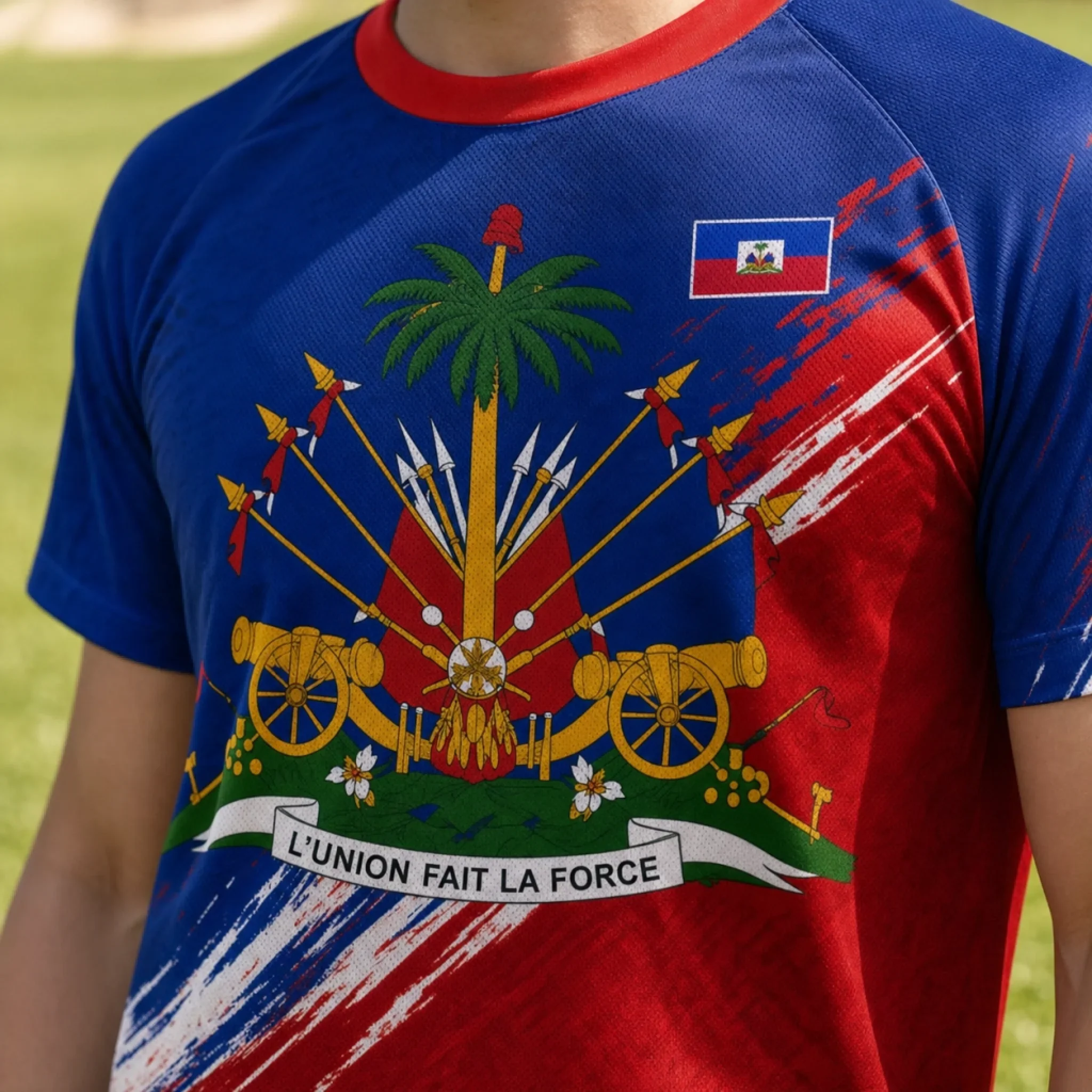 Custom Men's Haiti World Football Jersey Shirt - Personalized Birthday Gifts For Football Lovers, Sports Fans, Sports Lovers - Chasing Goals, Repping My Roots - Image 8
