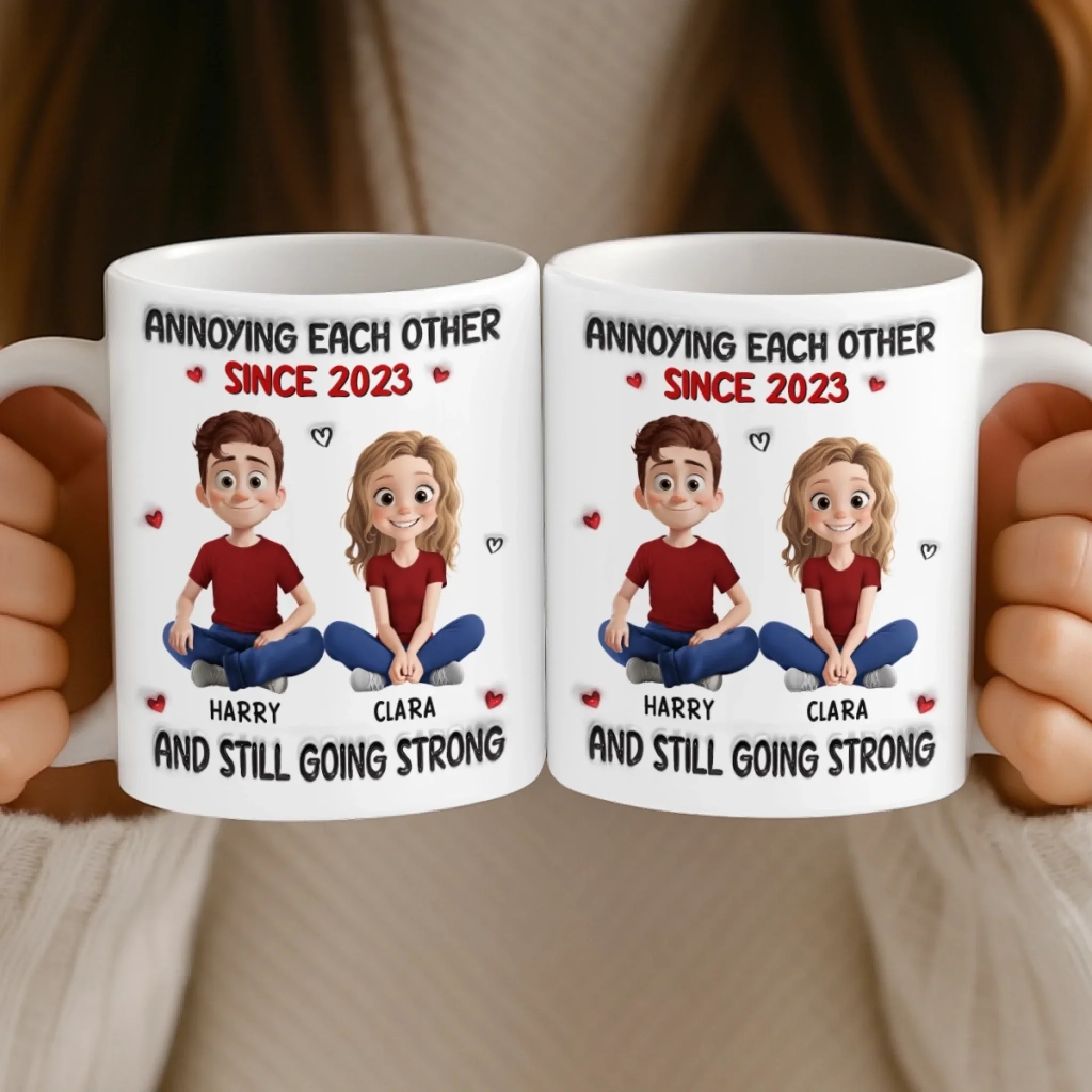 Custom Mug - Personalized Anniversary Wedding Gifts For Husband And Wife, Him And Her - My Safe Place Is You - Image 5