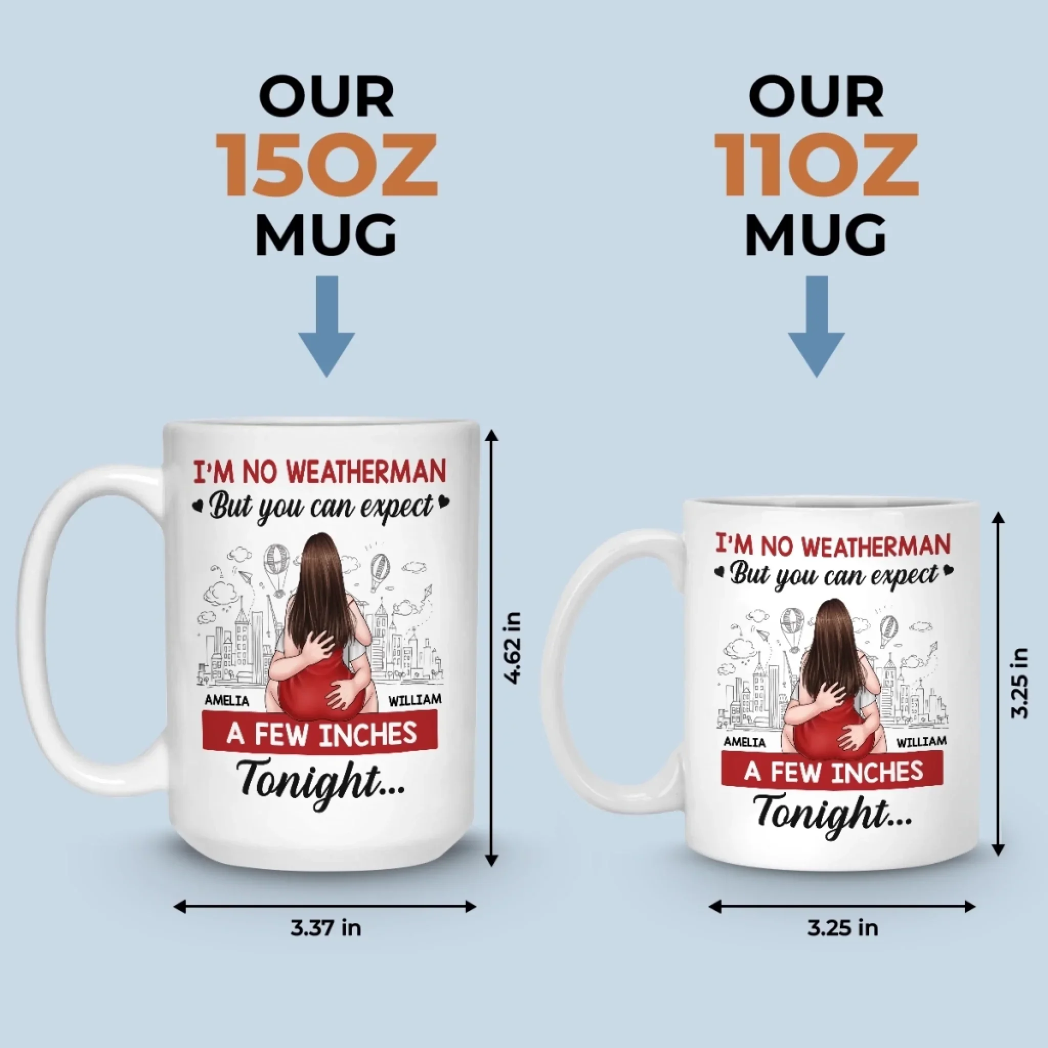 Custom Mug - Personalized Anniversary Wedding Gifts For Husband And Wife, Him And Her - Our Story Shines Bright - Image 6