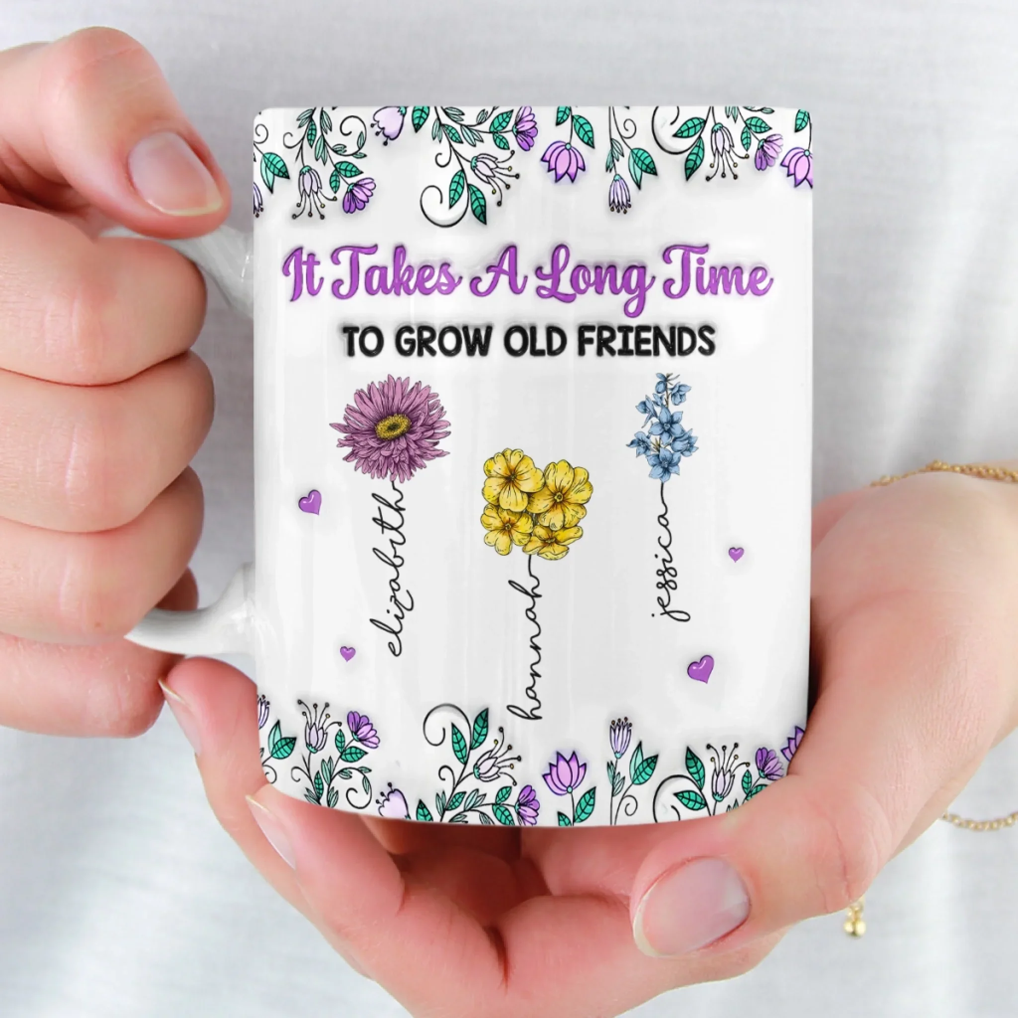 Custom Mug - Personalized Best Friend Birthday Gifts For Women, Besties, Sisters, BFF - Partners In Shine - Image 6