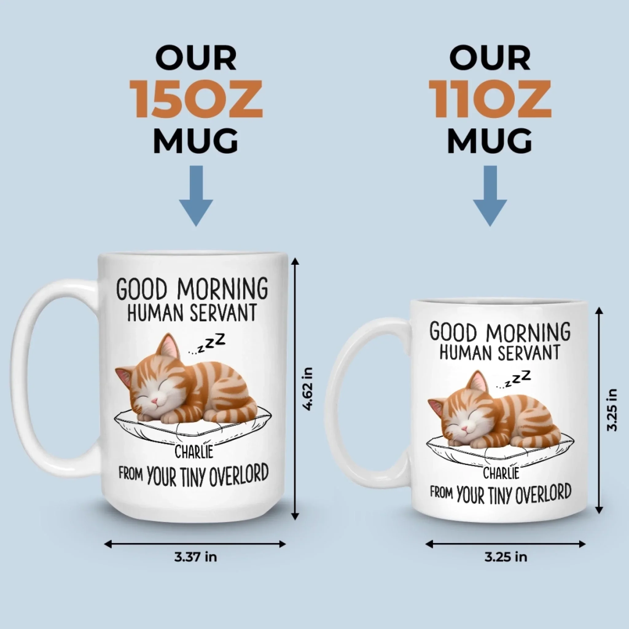 Custom Mug - Personalized Birthday Gifts For Cat Lovers, Cat Mom And Dad - Dreaming Of Snacks - Image 6
