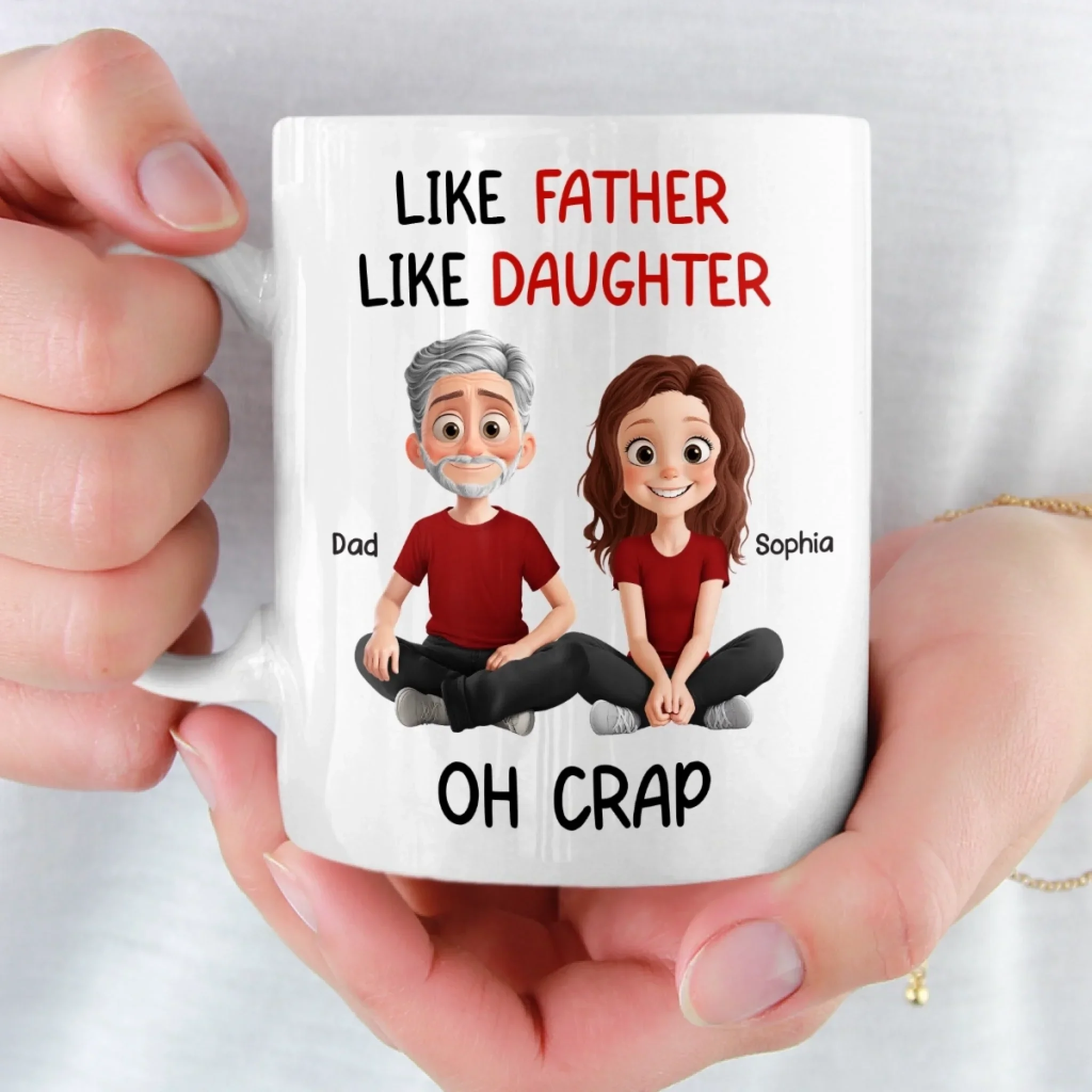 Custom Mug - Personalized Birthday Gifts For Mom, Dad, Daughter, Son - Love Holds Our Family Close - Image 5